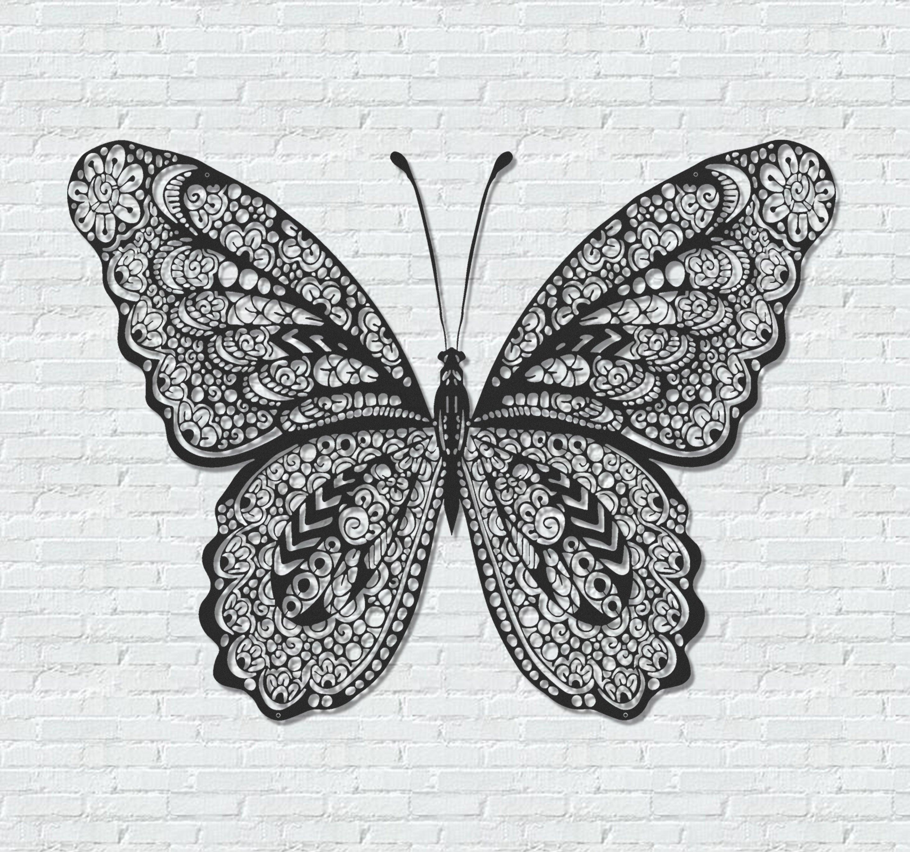 ・"Butterfly"・Premium Metal Wall Art - Limited Edition