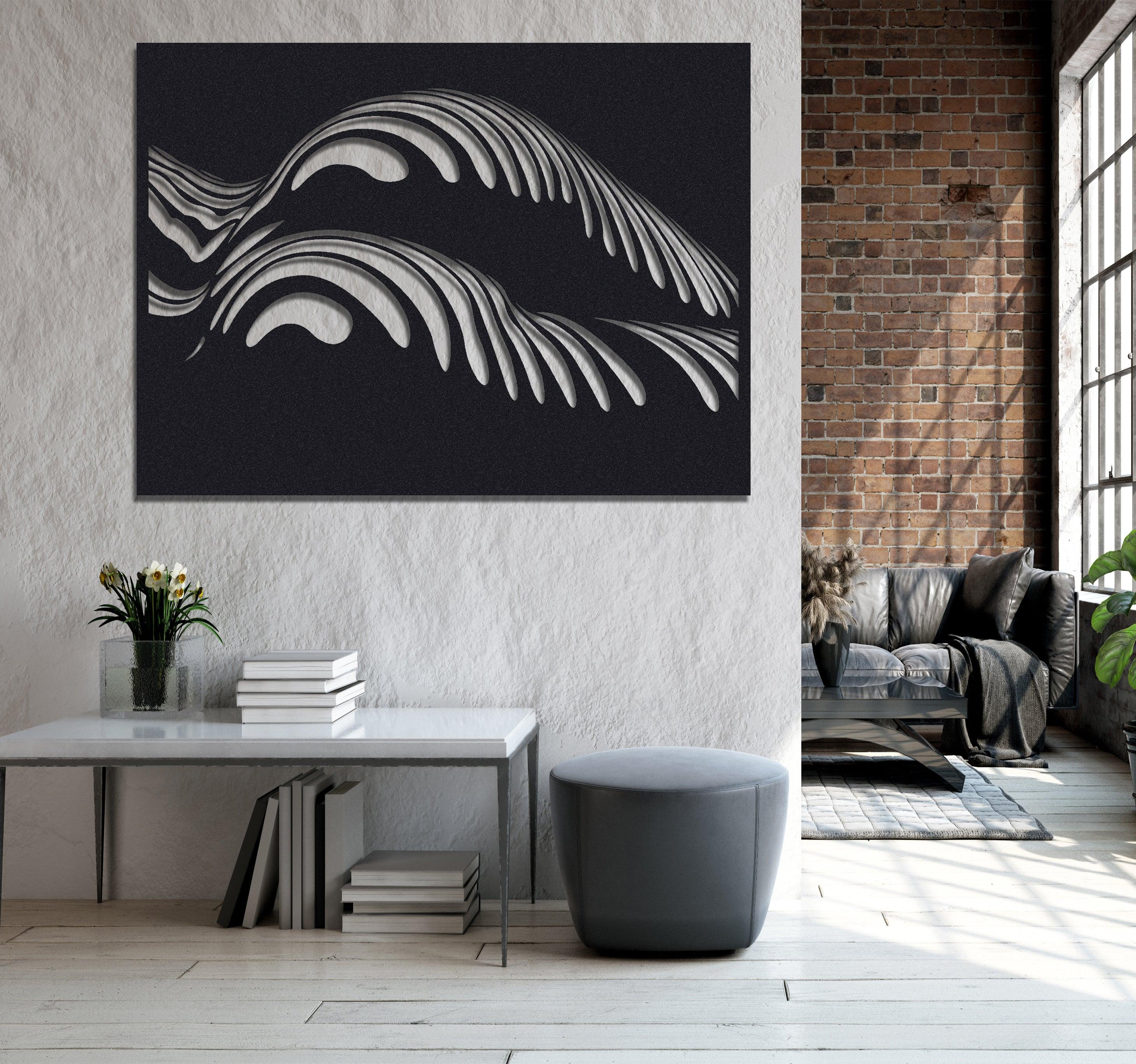 ・"Body Lines X"・Premium Metal Wall Art - Limited Edition