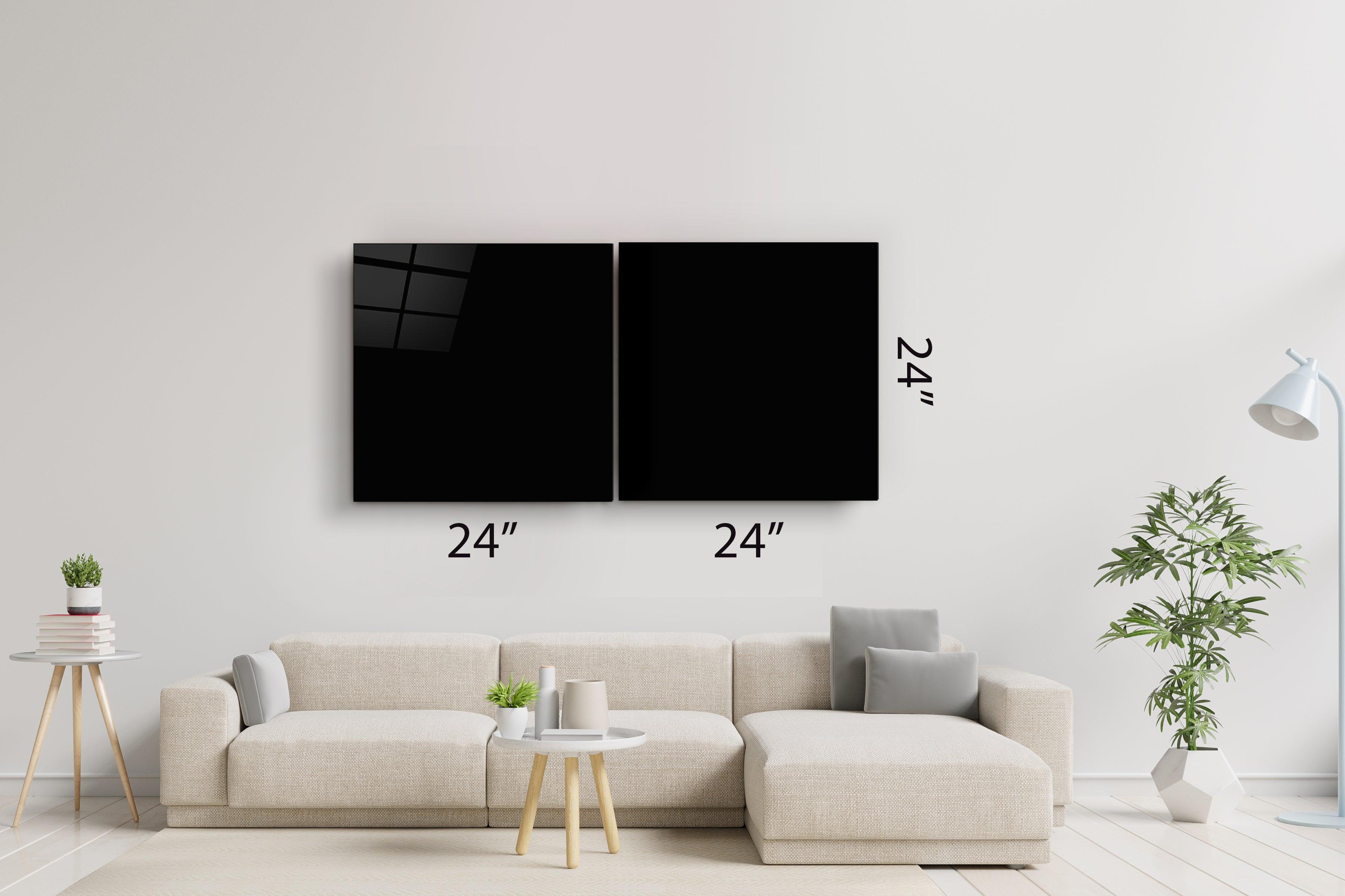 ・"Butterfly - Duo"・Glass Wall Art