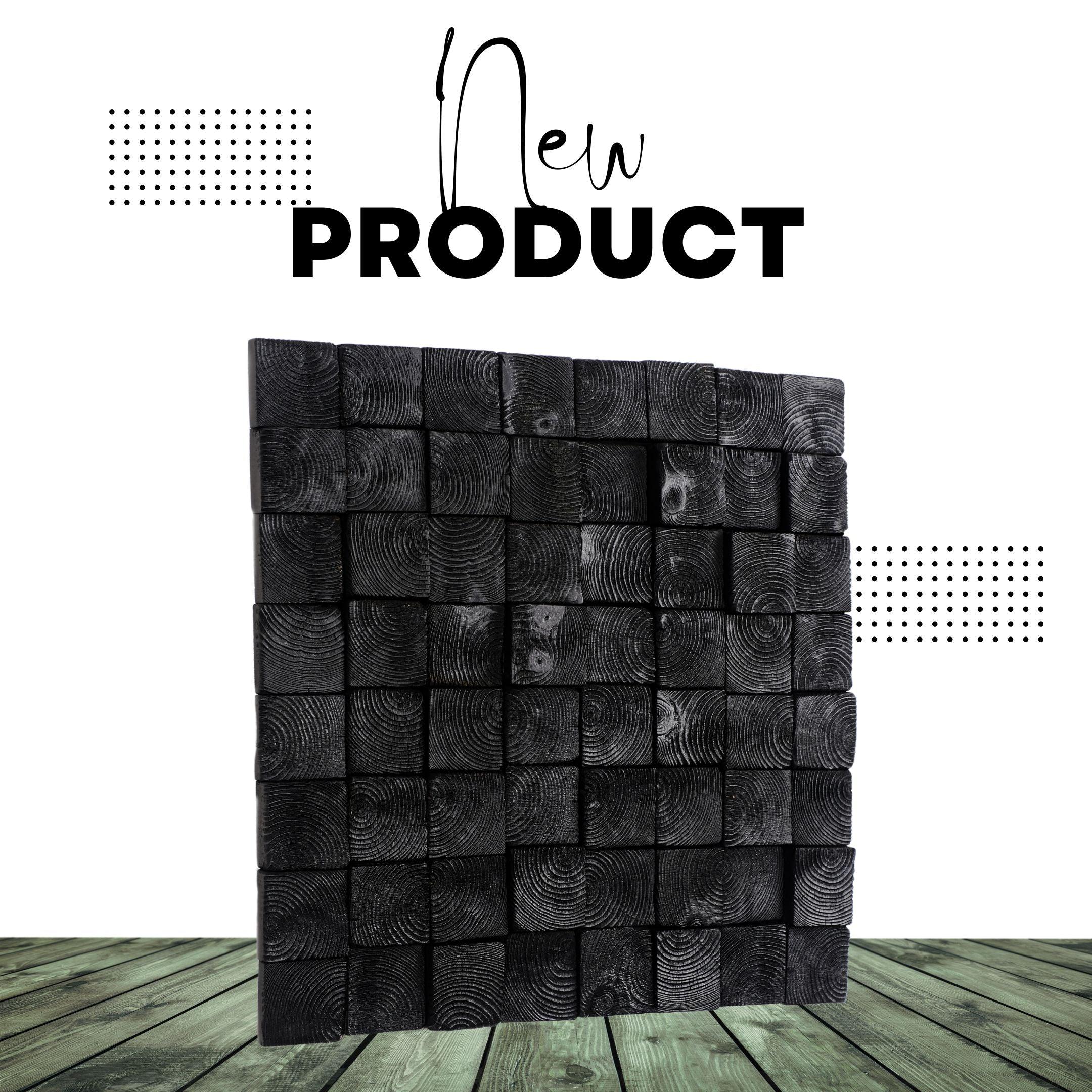 Smoked Black Wall Sculpture | Premium Wood Handmade Wall Sculpture