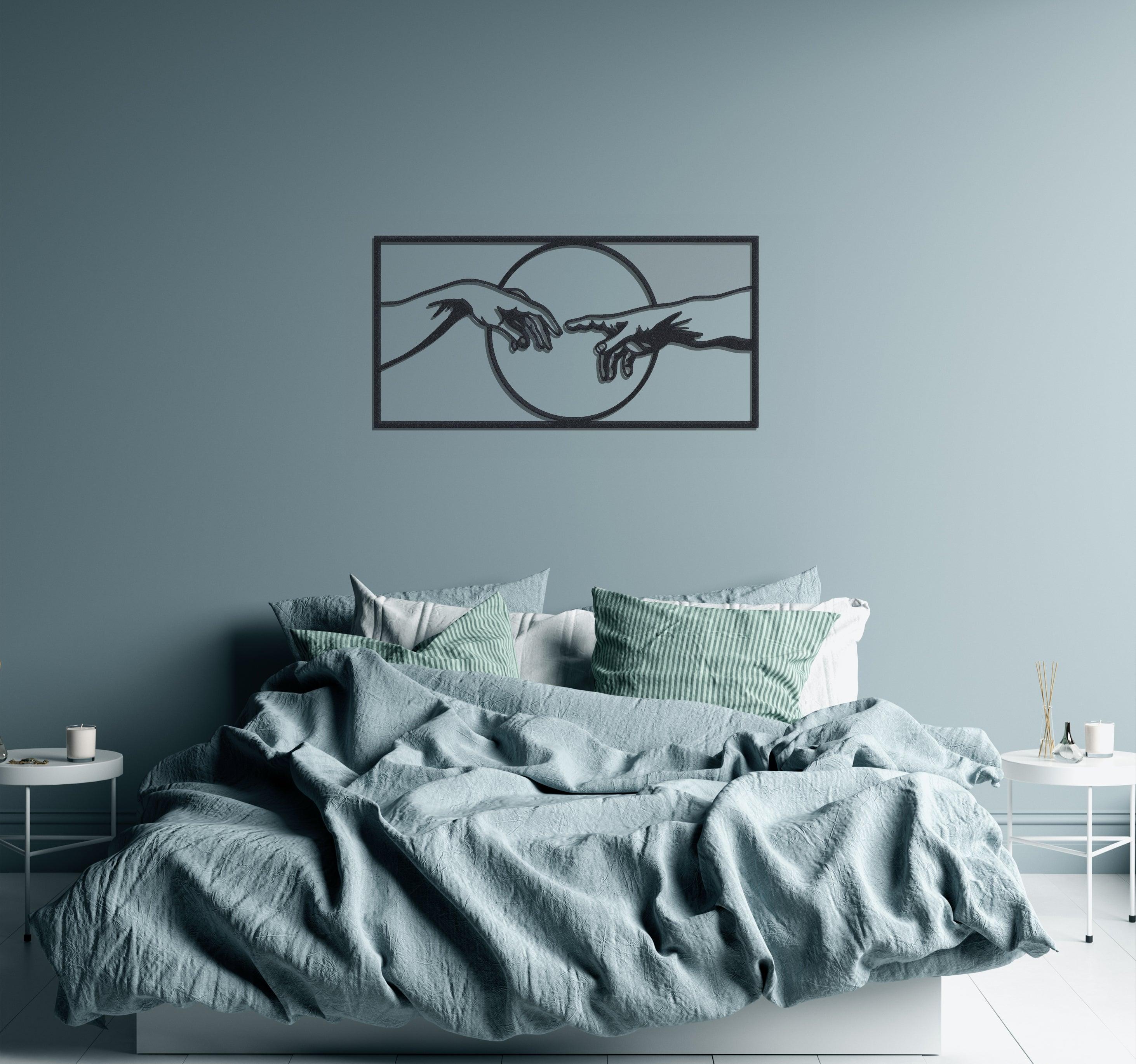 ・"Creation of Adam"・Premium Metal Wall Art - Limited Edition