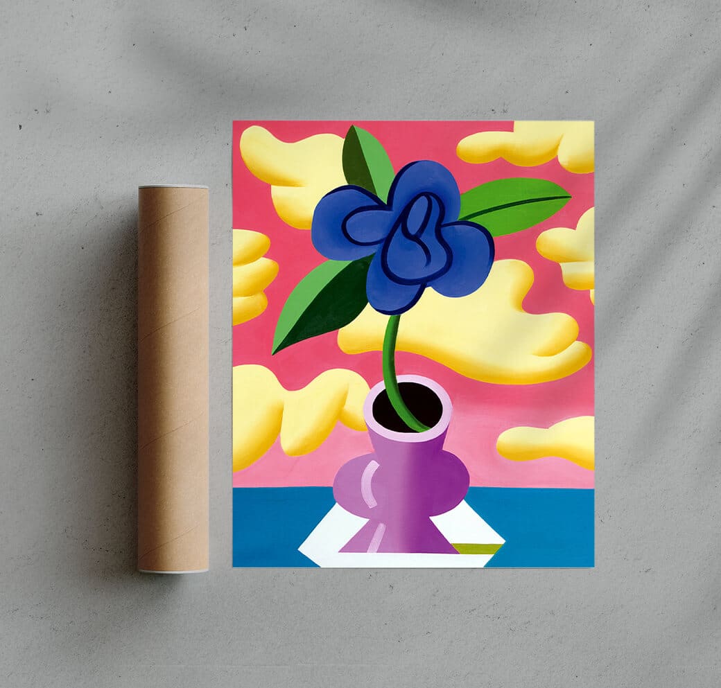 Blue flower