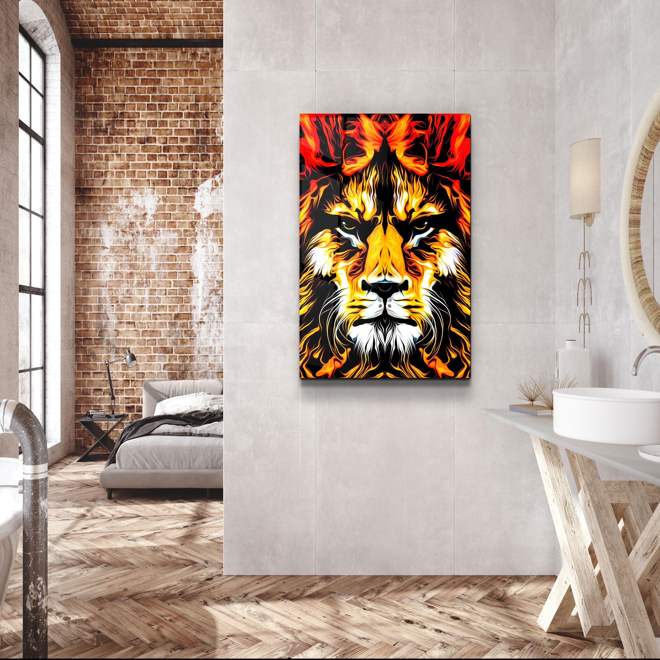 ・"The Big Cat"・Glass Wall Art