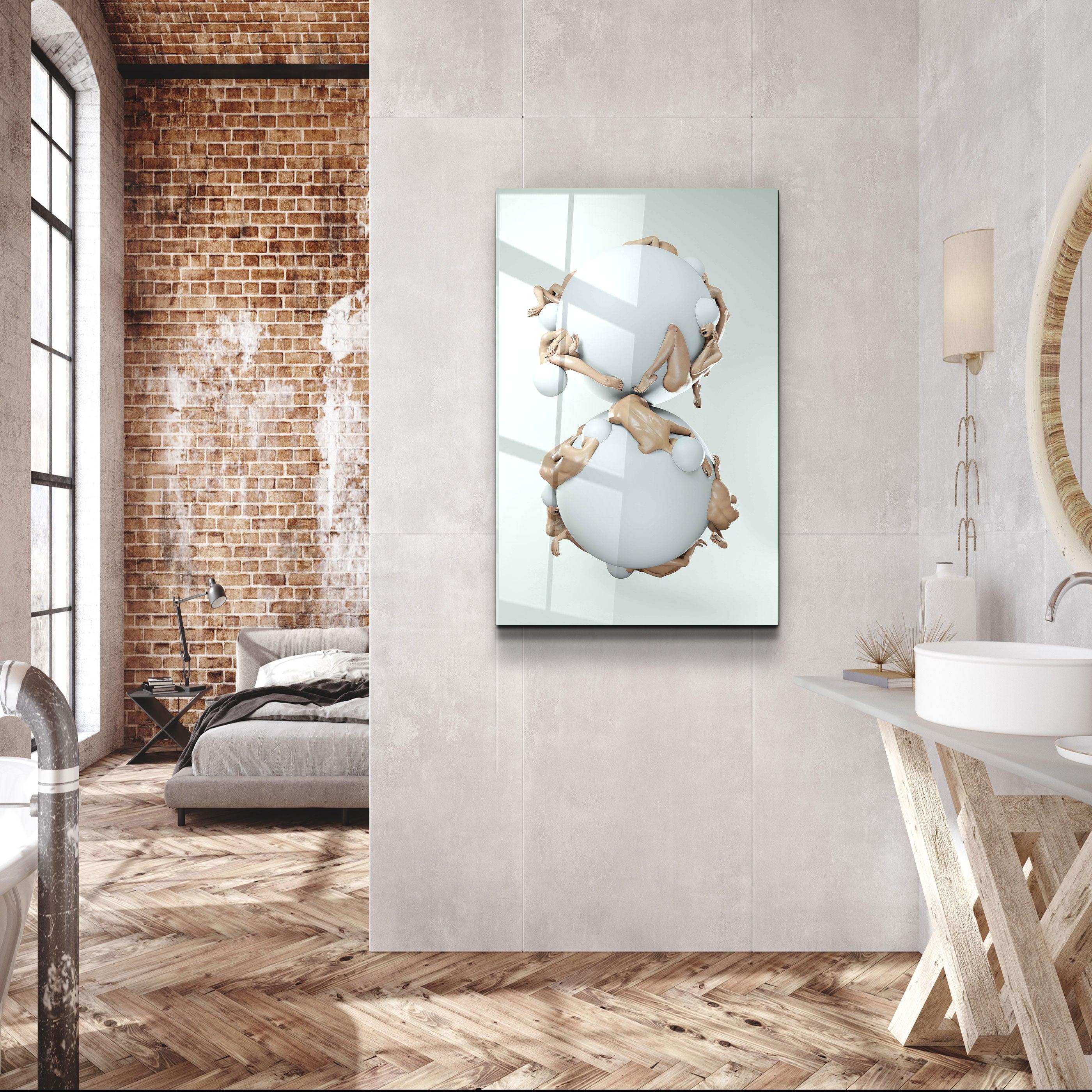 ・"Supra Round Heads V5"・Designer's Collection Glass Wall Art - ArtDesigna Glass Printing Wall Art