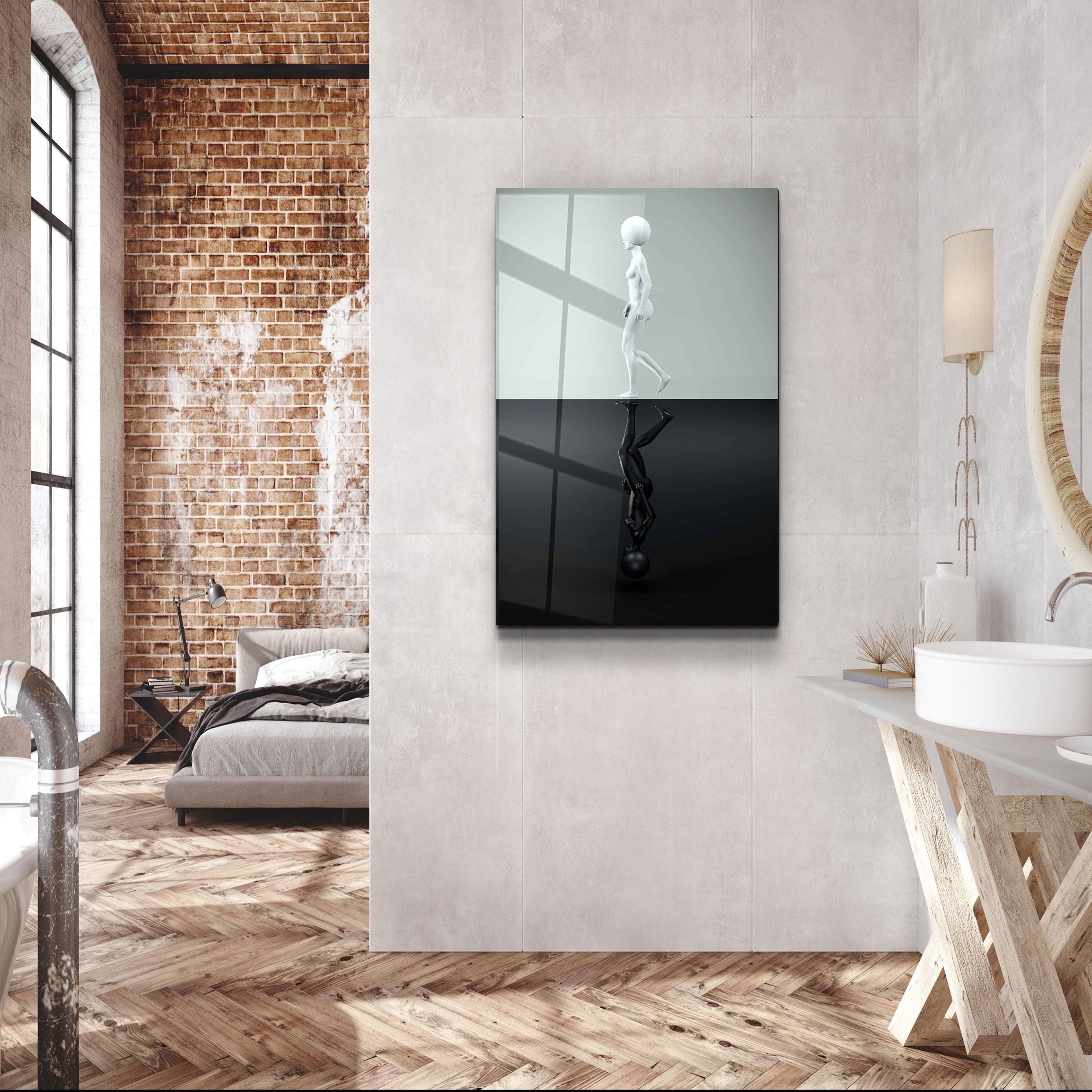 ・"Supra Round Heads V7"・Designer's Collection Glass Wall Art - ArtDesigna Glass Printing Wall Art