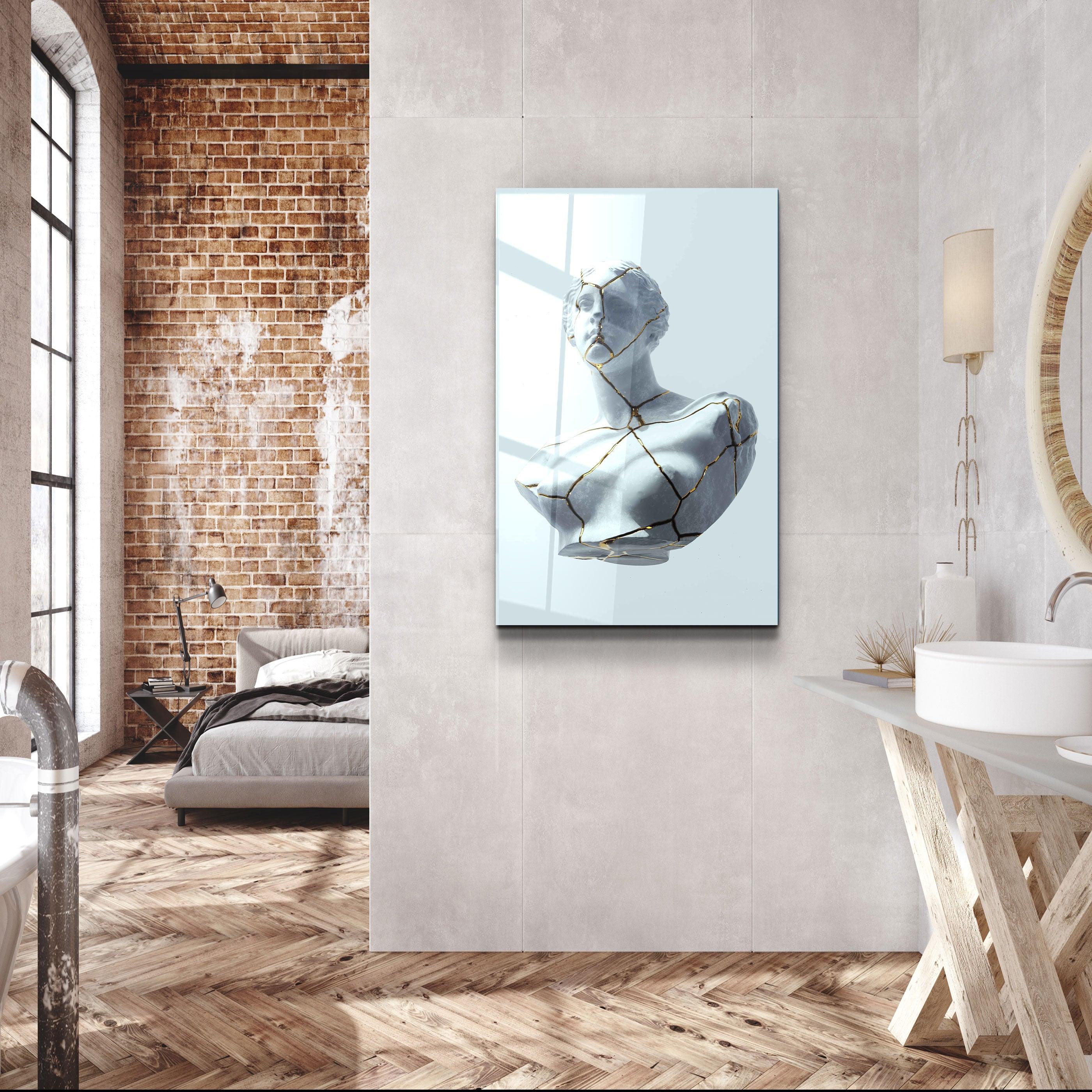 ・"Statue"・Designer's Collection Glass Wall Art - ArtDesigna Glass Printing Wall Art