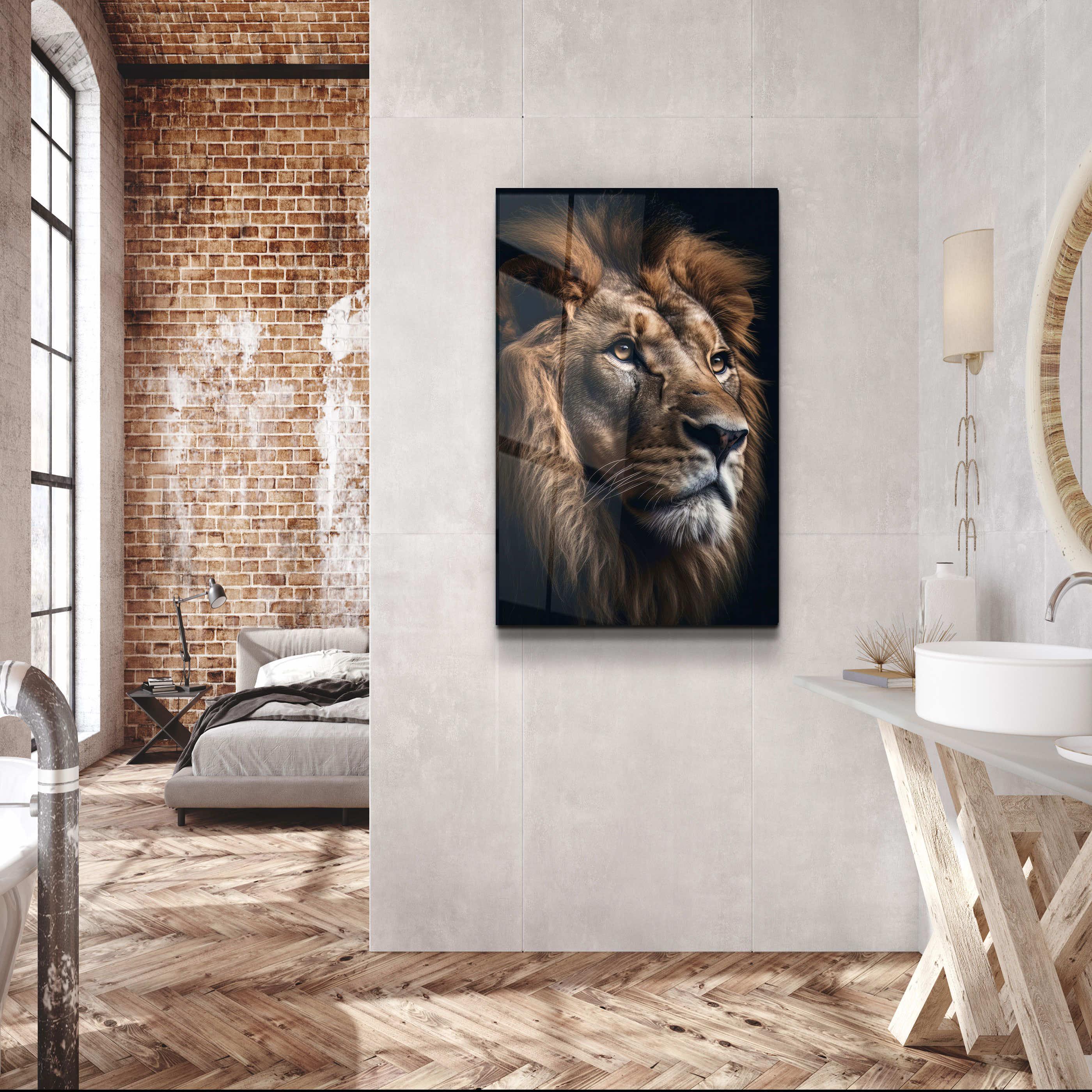 ・"The King"・Designers Collection Glass Wall Art