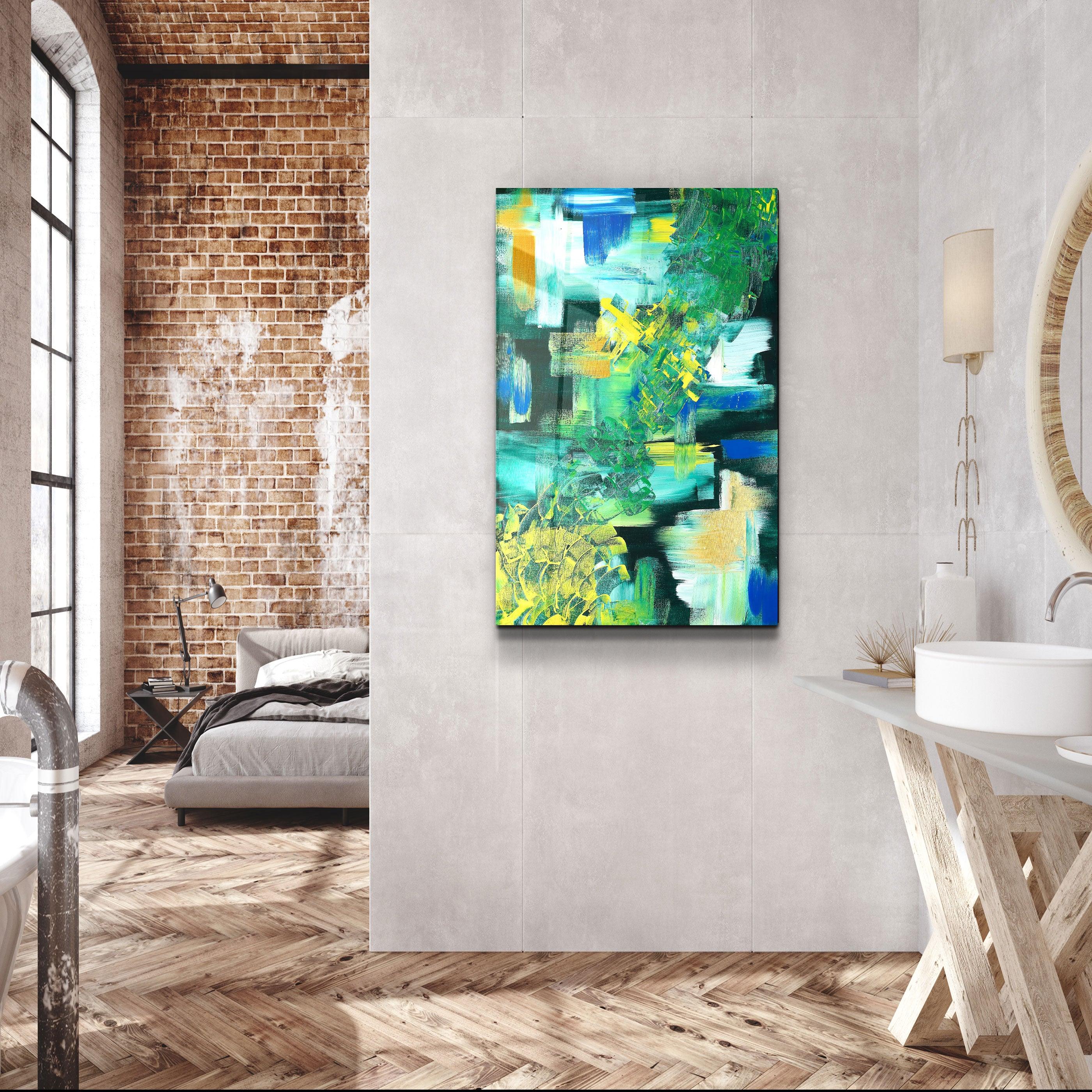 ・"Thoughts - Hand-drawn Image"・Glass Wall Art