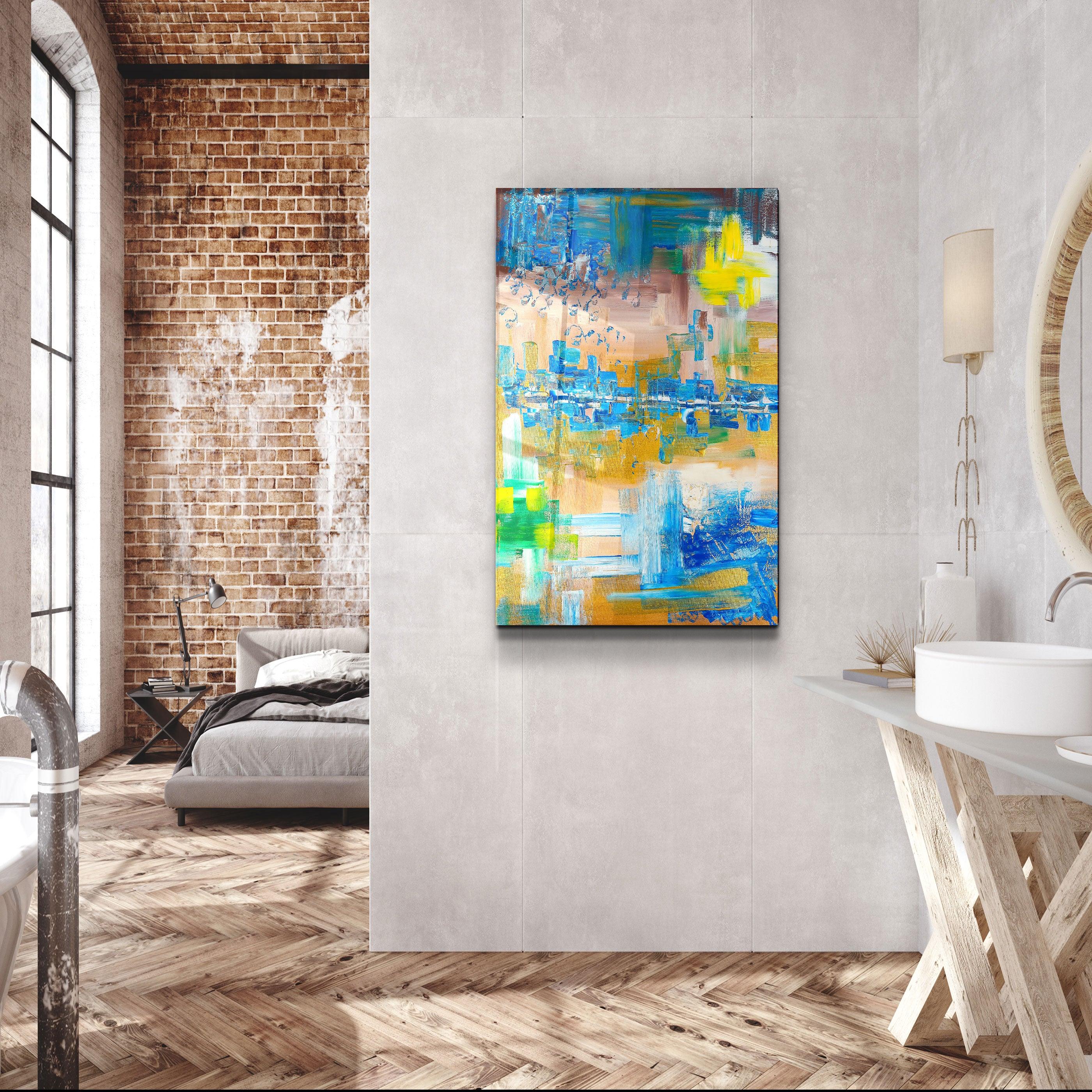 ・"Thoughts V2 - Hand-drawn Image"・Glass Wall Art