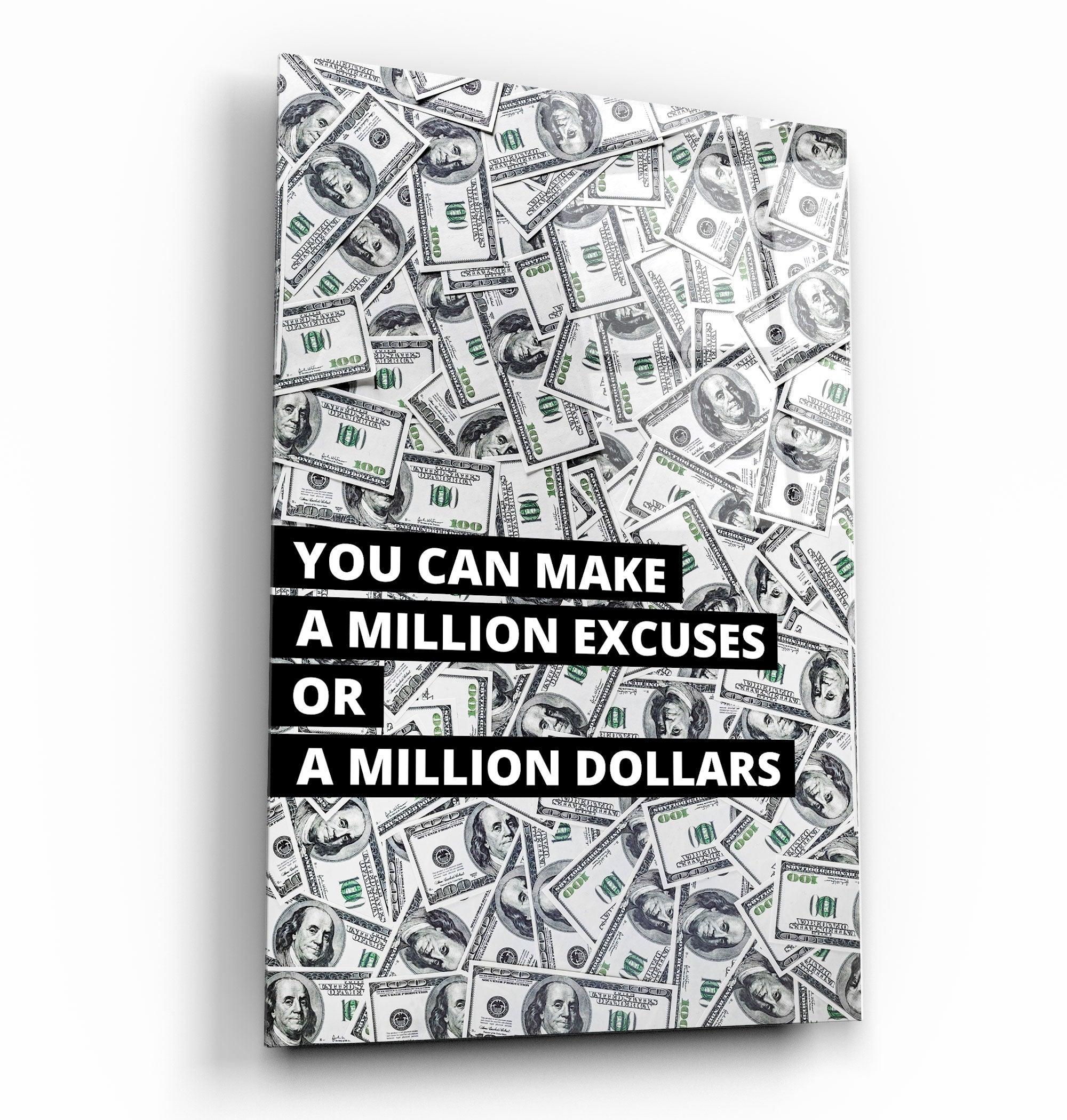 ・"Million Dollars"・Designers Collection Glass Wall Art - ArtDesigna Glass Printing Wall Art