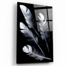 ・"White Feathers"・Glass Wall Art - ArtDesigna Glass Printing Wall Art