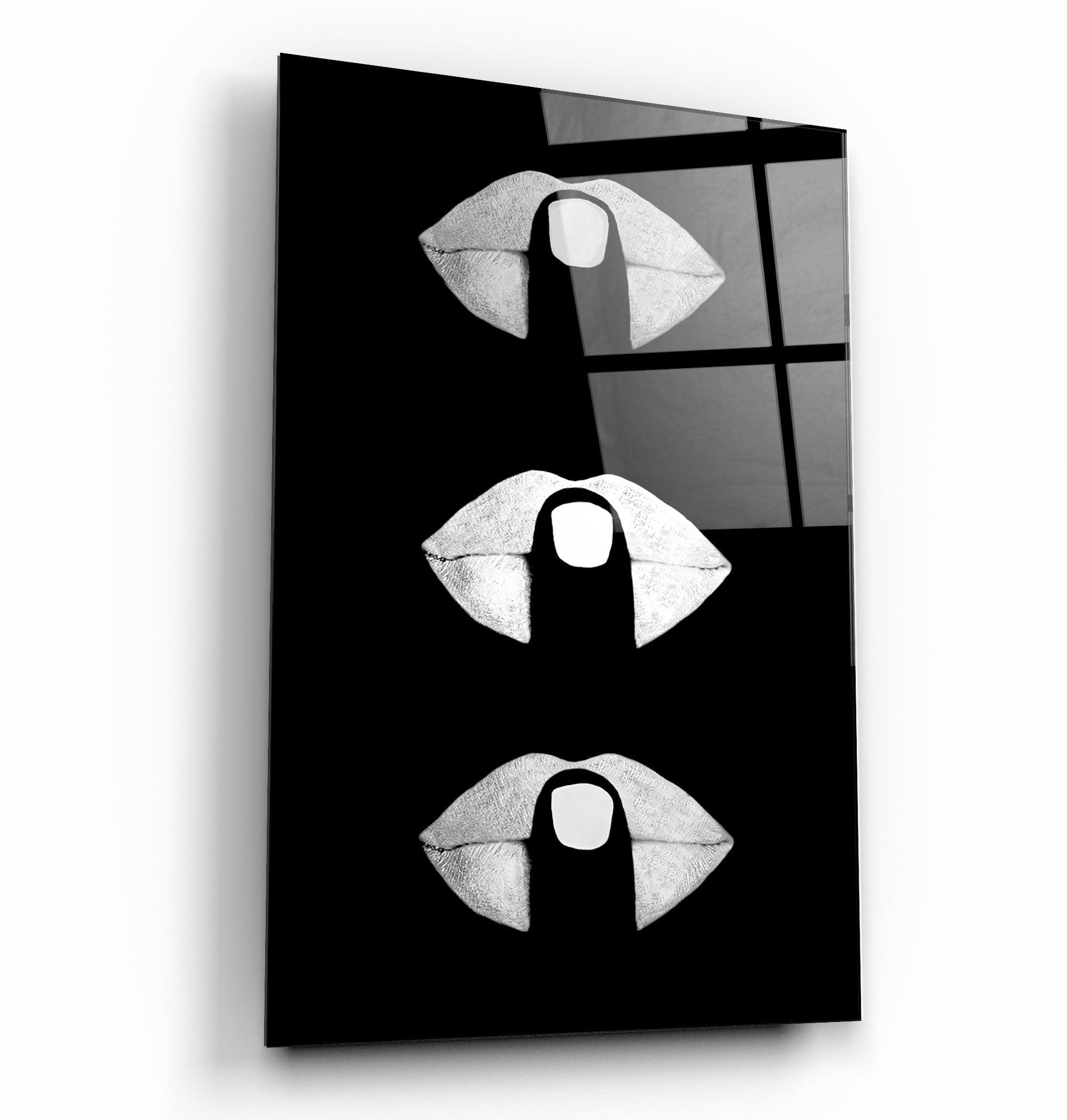 ・"Simply Shush"・Glass Wall Art - ArtDesigna Glass Printing Wall Art