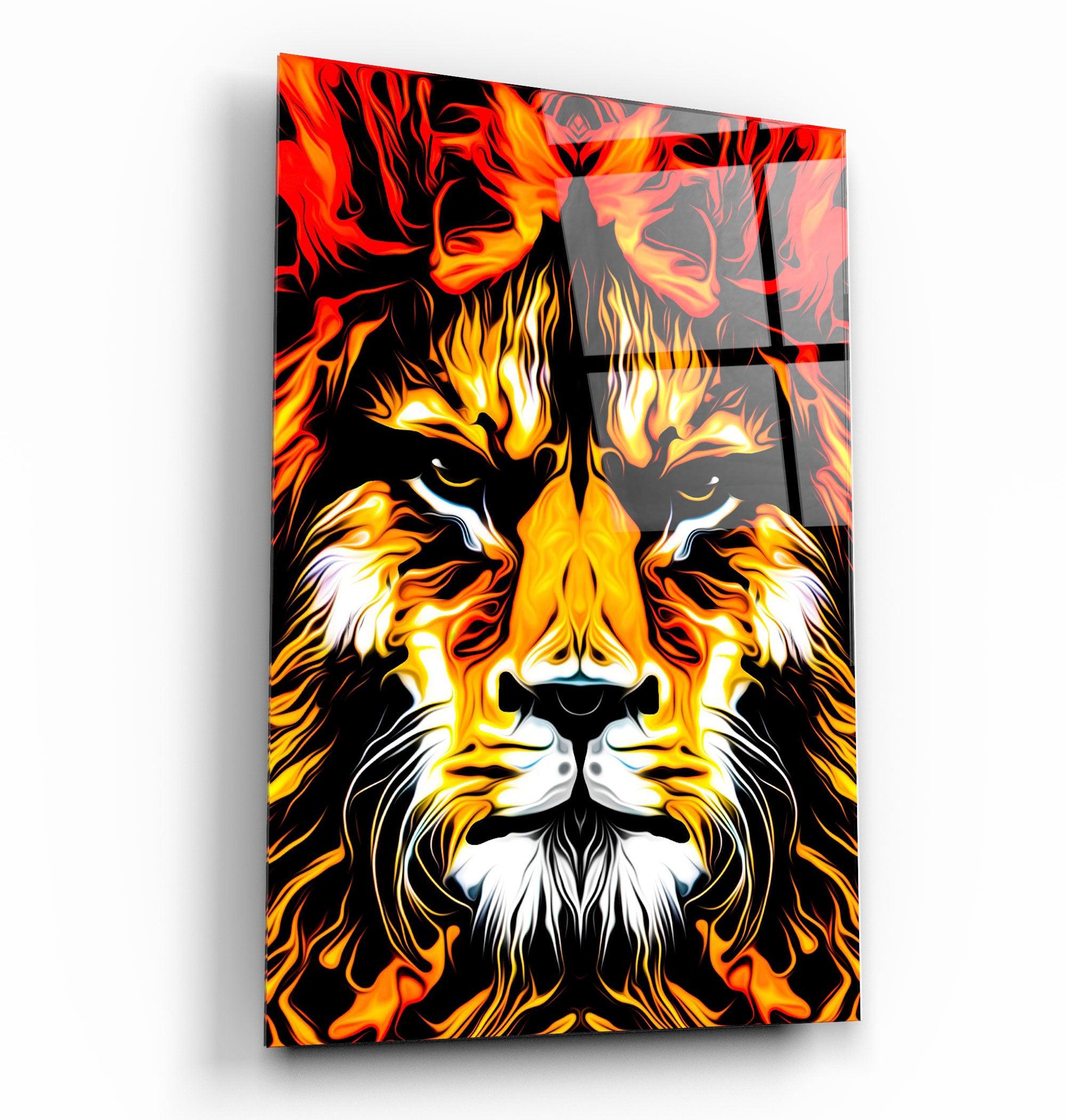 ・"The Big Cat"・Glass Wall Art