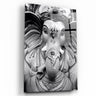 ・"Lord Ganesh B&W Sculpture"・Glass Wall Art - ArtDesigna Glass Printing Wall Art