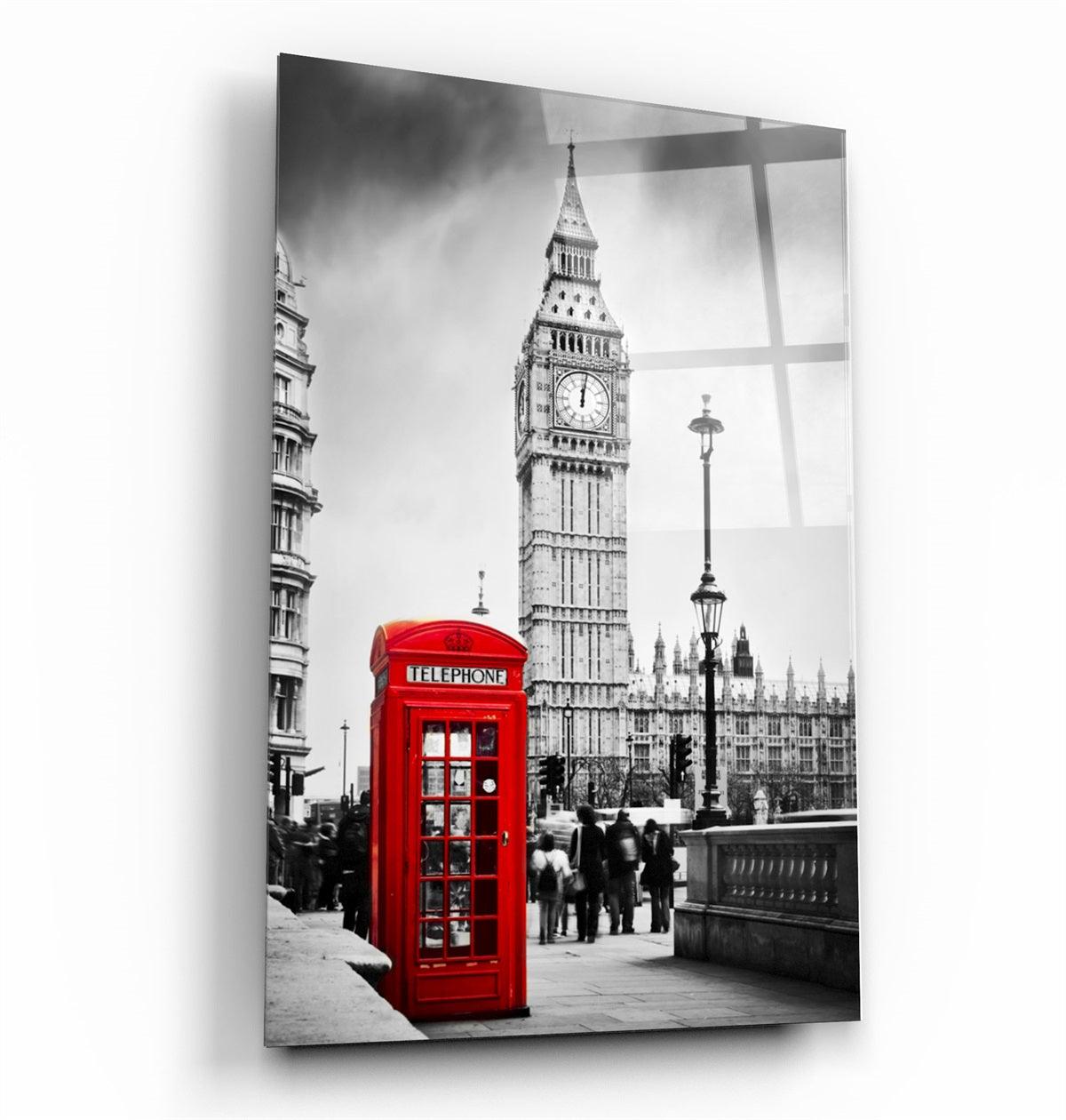 ・"London"・Glass Wall Art