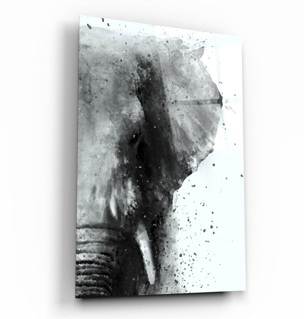 ・"Elephant"・Glass Wall Art