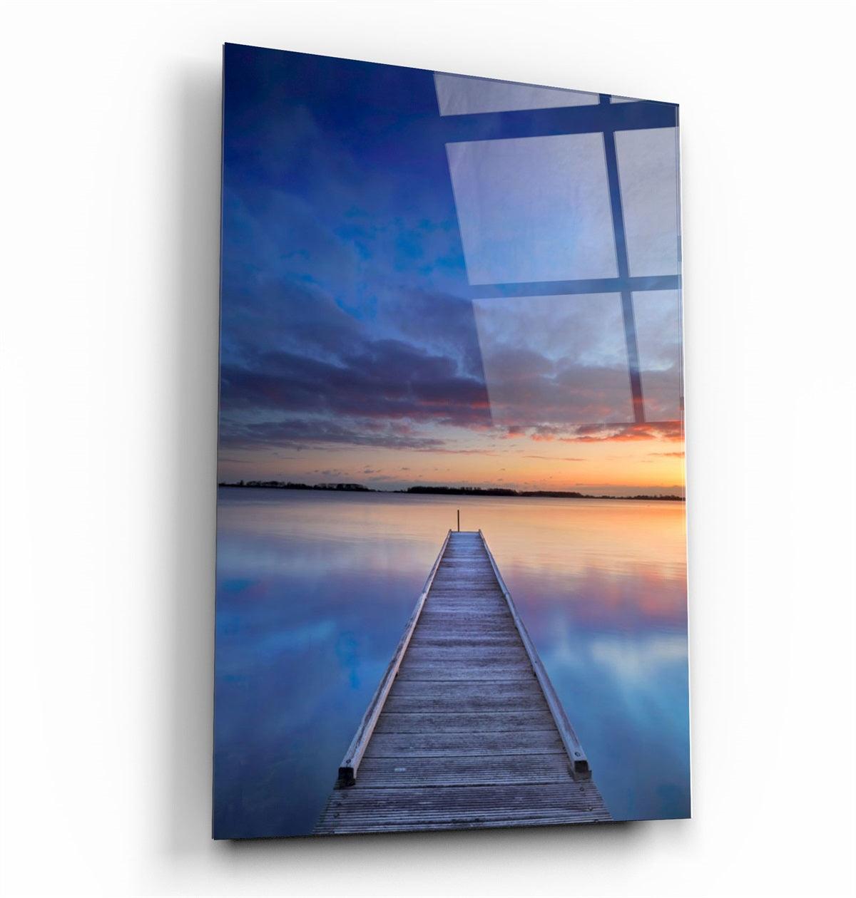 ・"Pier Portrait"・Glass Wall Art