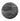 ・"Travertine - Moon - Black"・Rounded Glass Wall Art