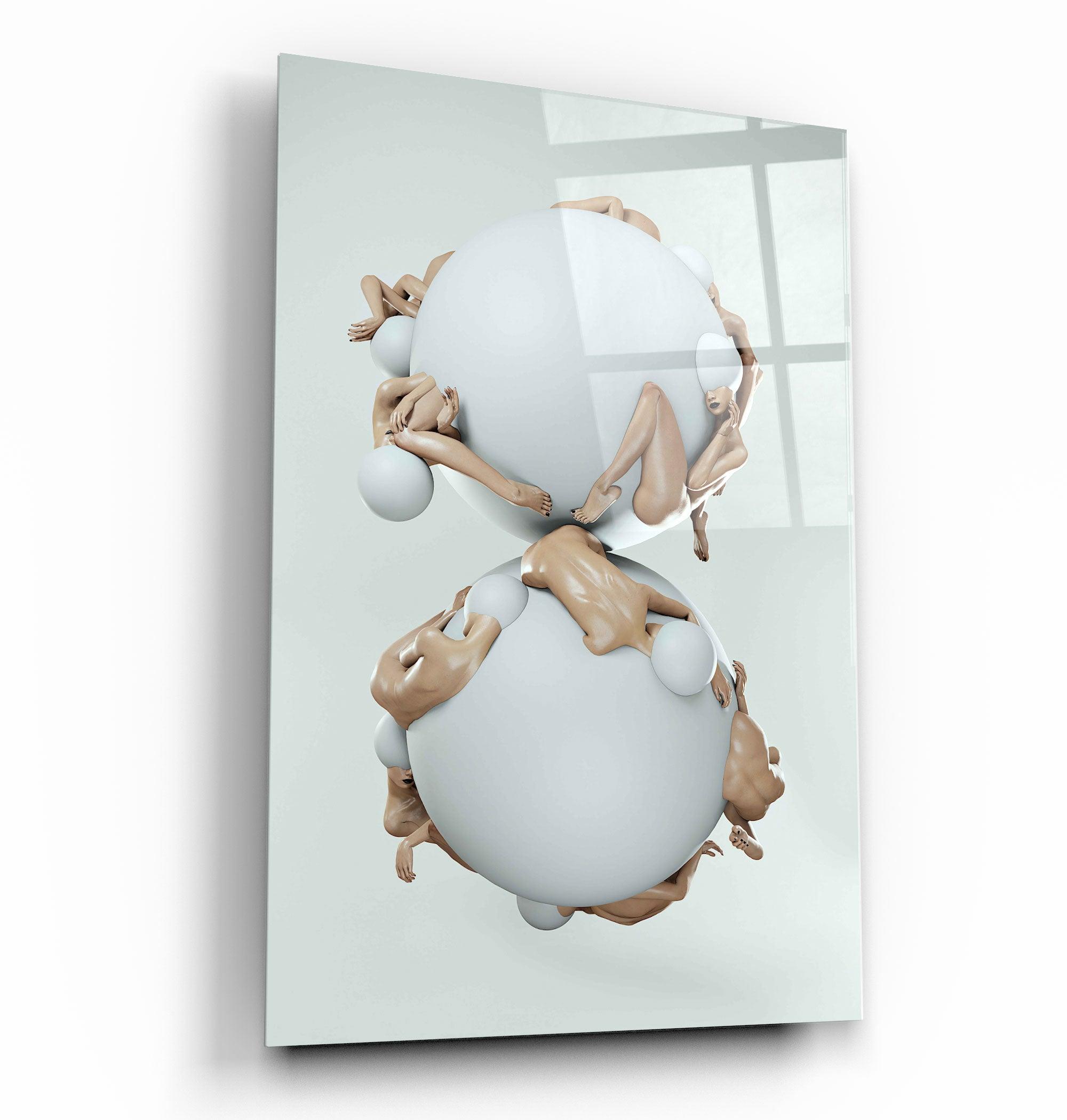 ・"Supra Round Heads V5"・Designer's Collection Glass Wall Art - ArtDesigna Glass Printing Wall Art
