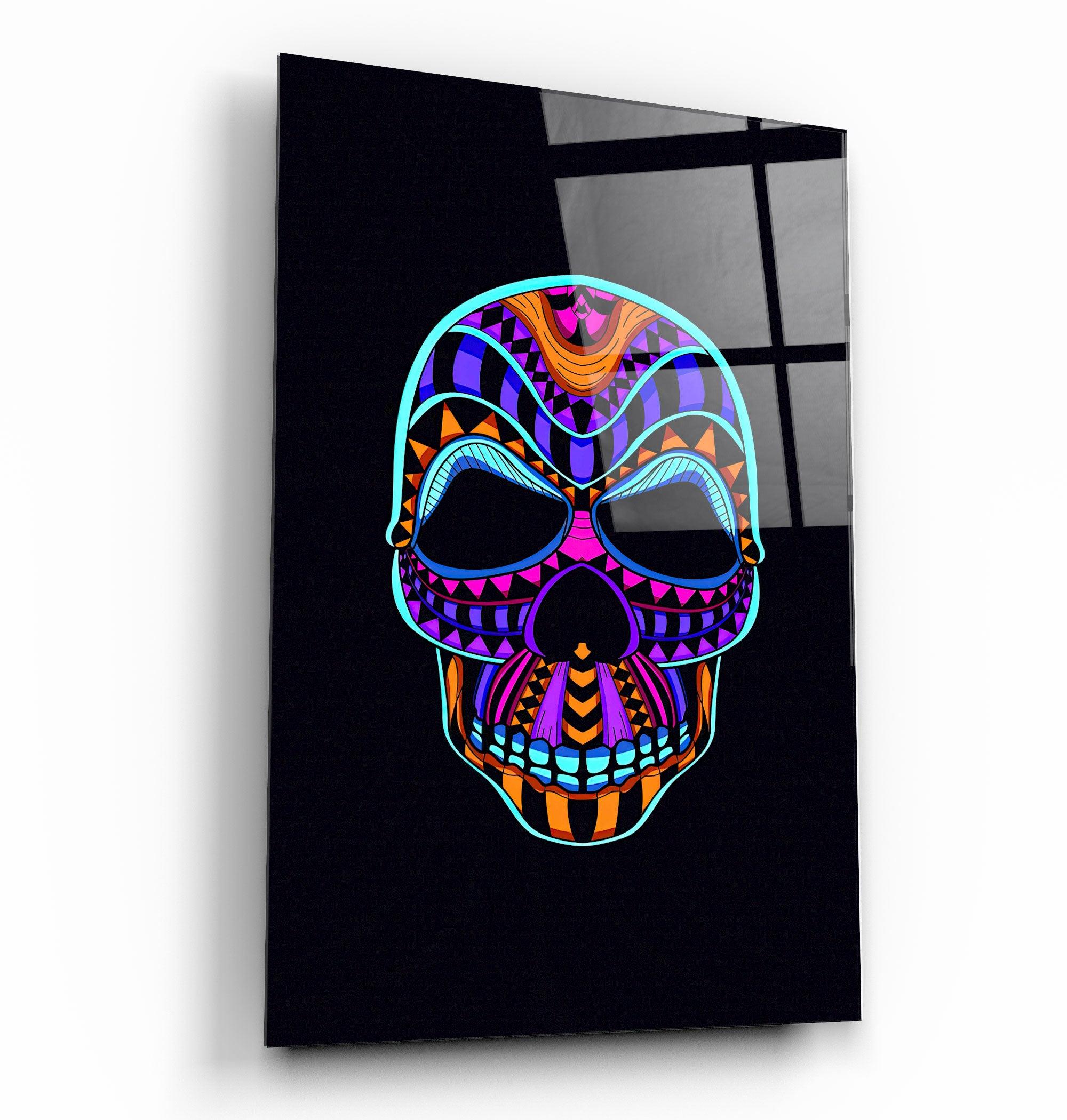 ・"S-kull"・Designer's Collection Glass Wall Art