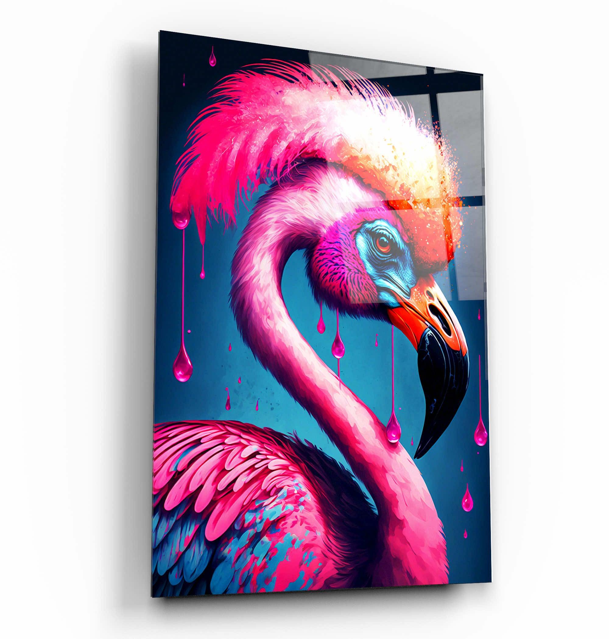 ・"Pink Queen"・Secret World Collection Glass Wall Art