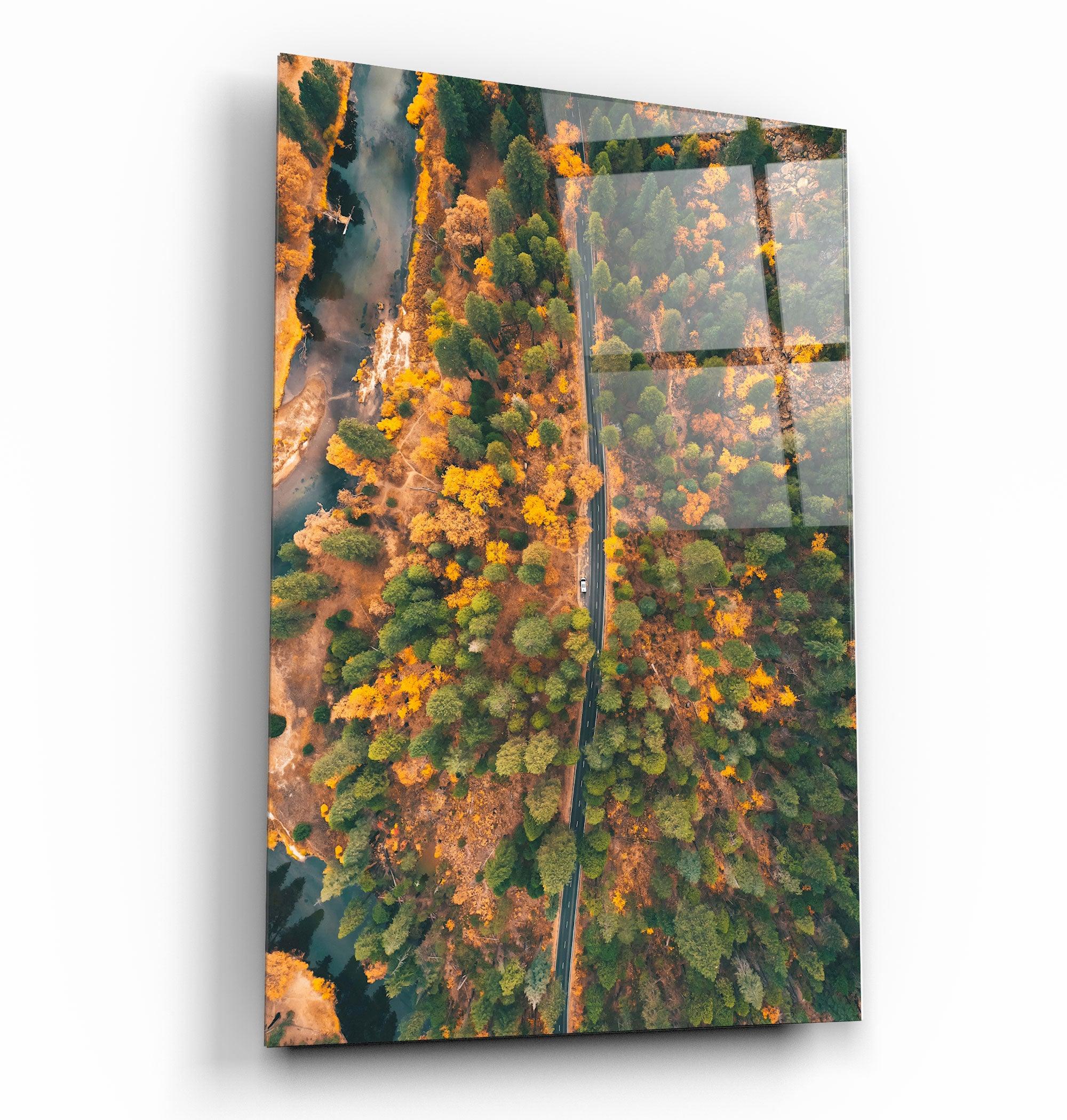 ・"California, USA"・Glass Wall Art