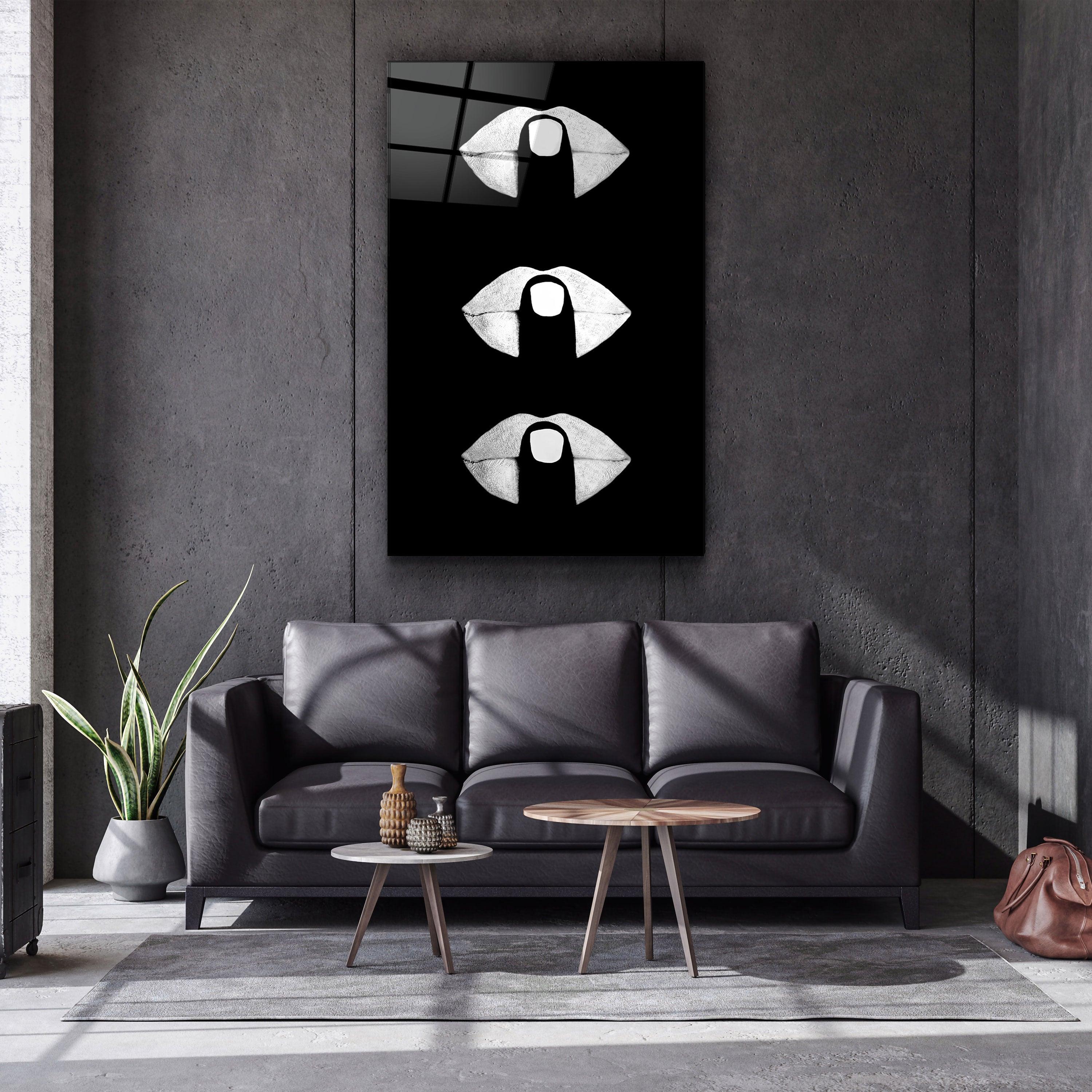 ・"Simply Shush"・Glass Wall Art - ArtDesigna Glass Printing Wall Art