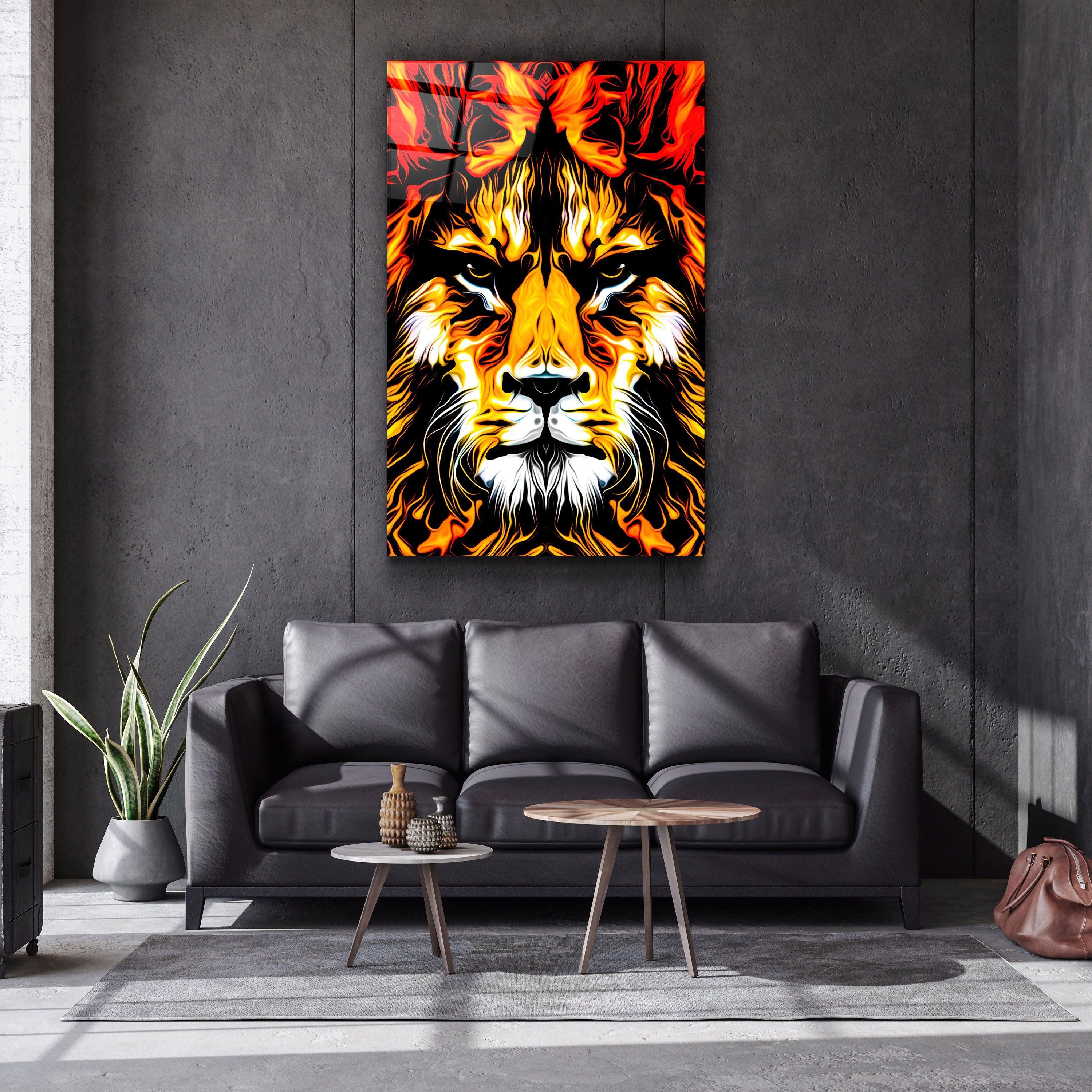 ・"The Big Cat"・Glass Wall Art