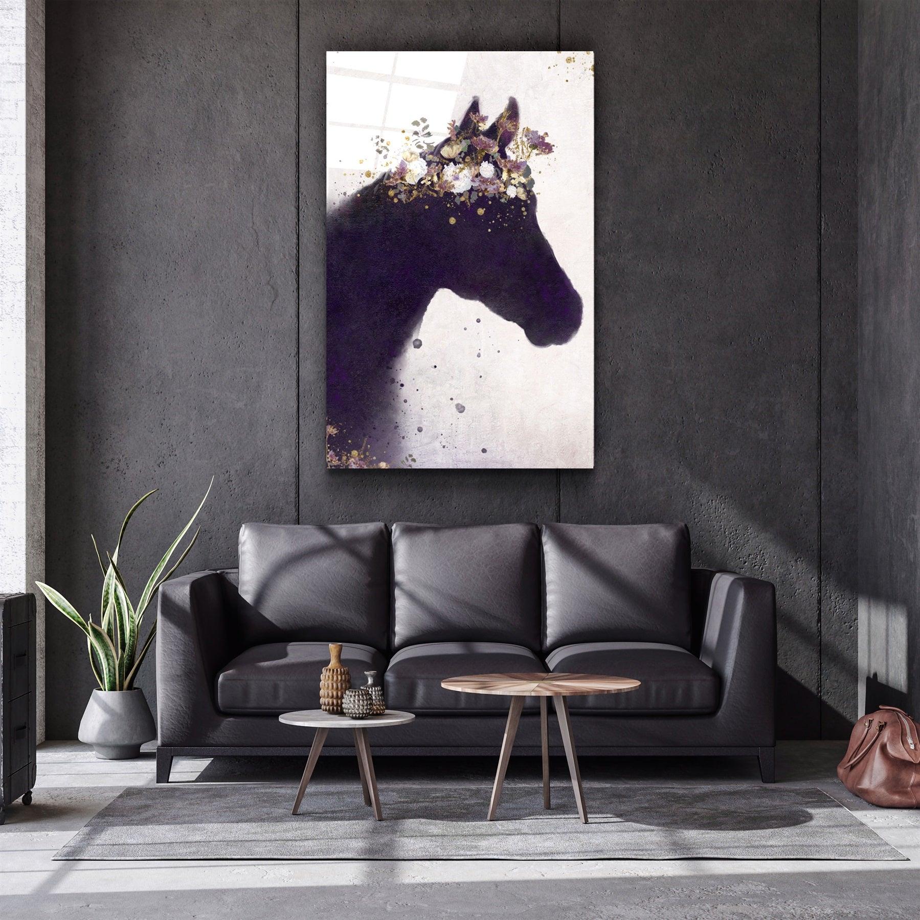 ・"Horse"・Glass Wall Art