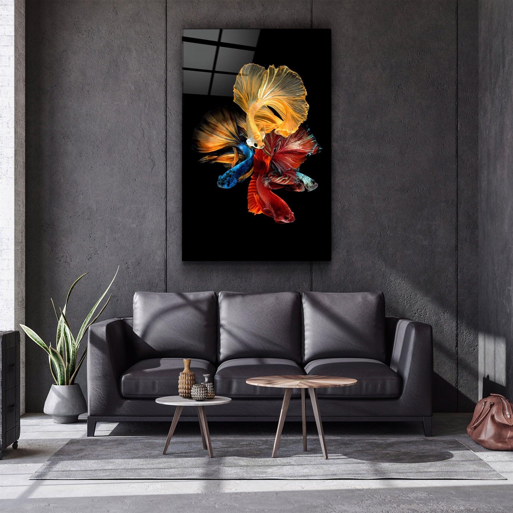 ・"Betta Fish V2"・Glass Wall Art