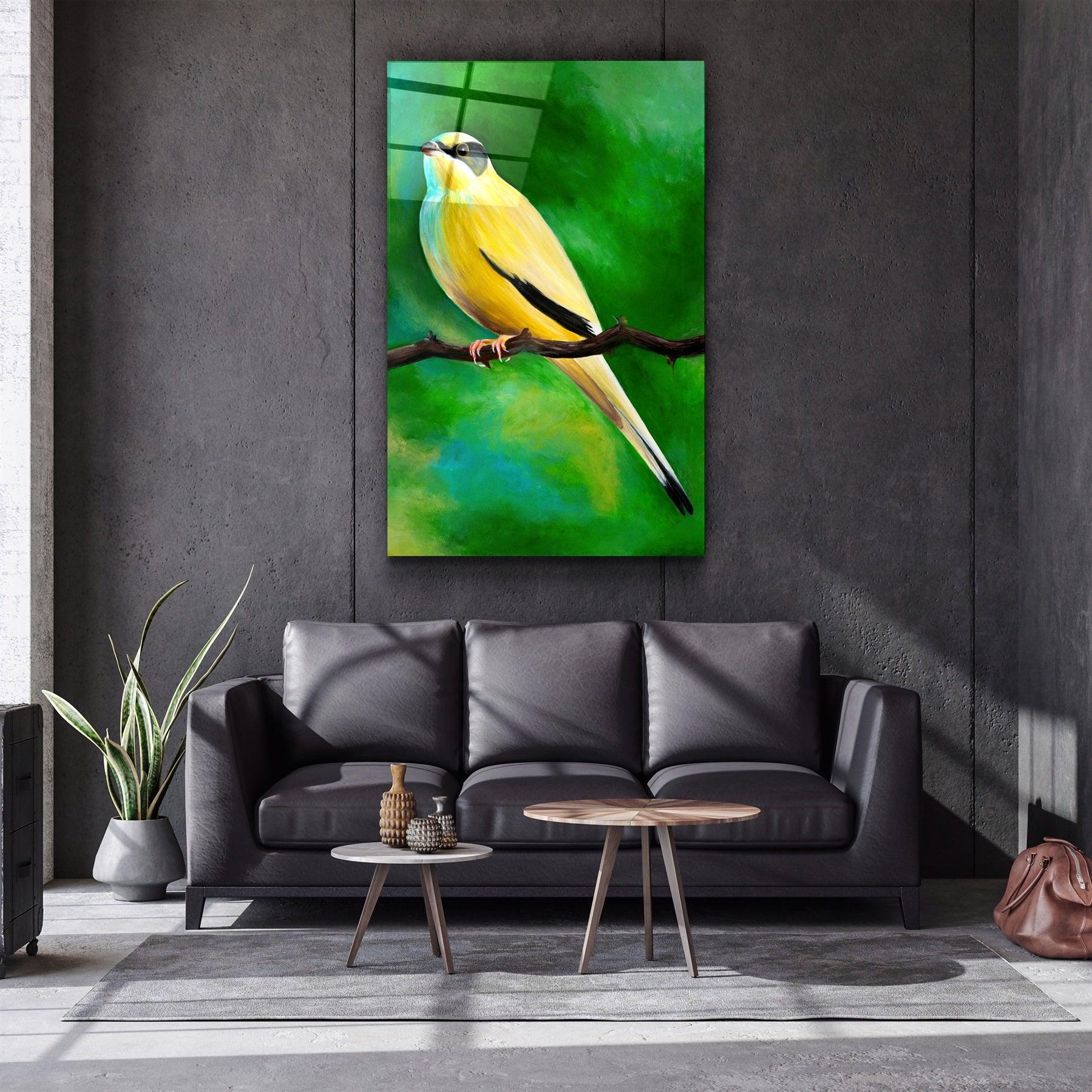 ・"Canary"・Glass Wall Art