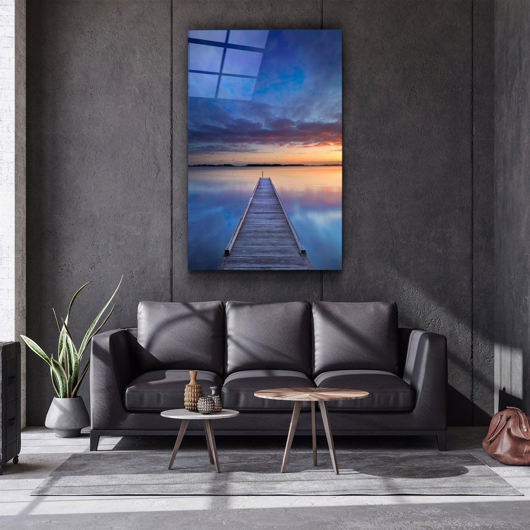 ・"Pier Portrait"・Glass Wall Art