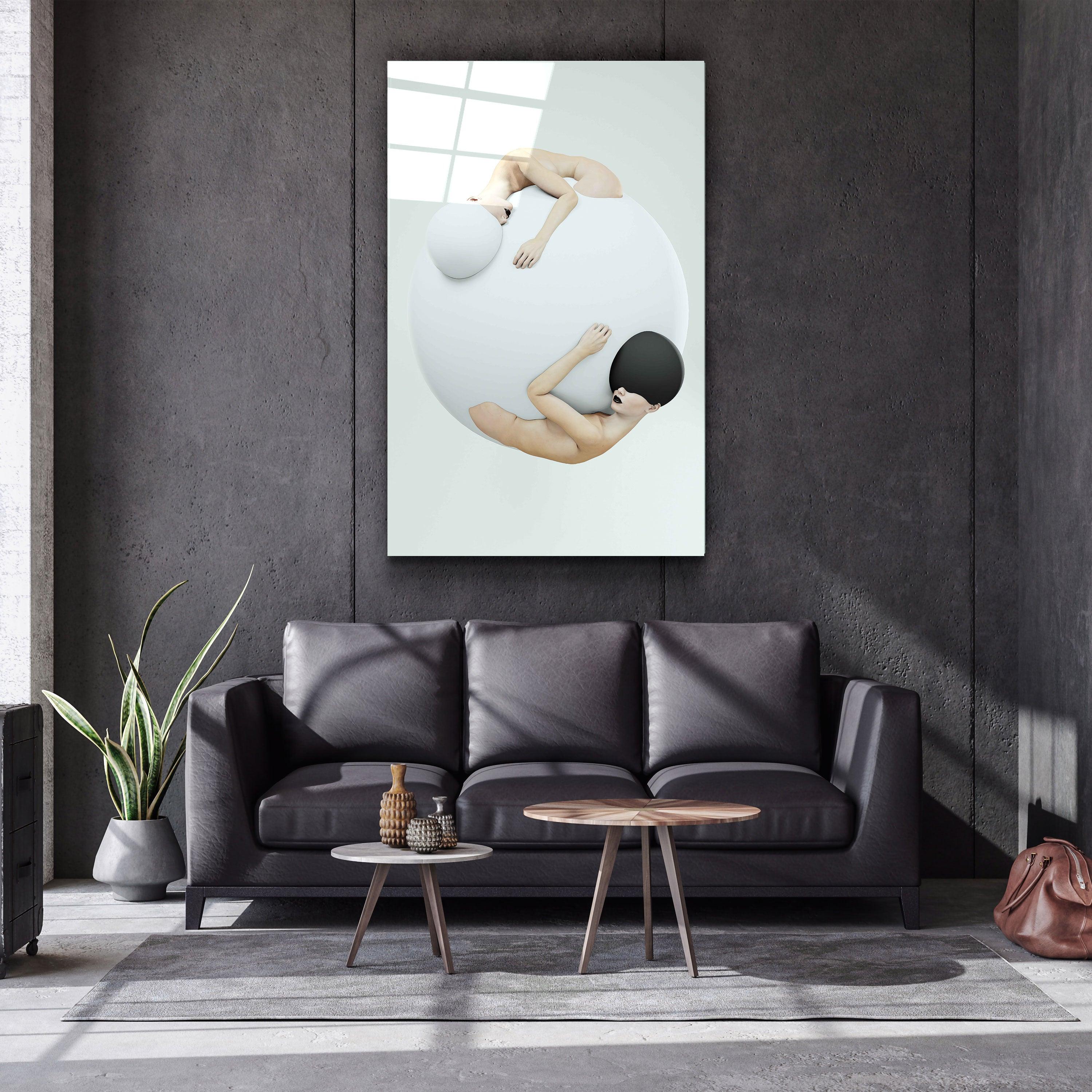 ・"Supra Round Heads V3"・Designer's Collection Glass Wall Art - ArtDesigna Glass Printing Wall Art