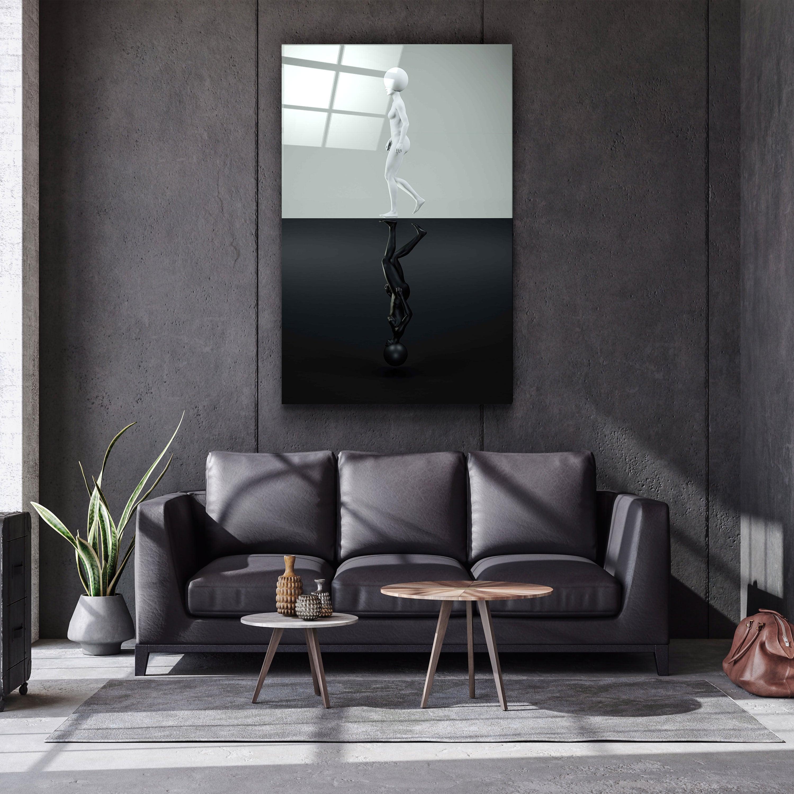 ・"Supra Round Heads V7"・Designer's Collection Glass Wall Art - ArtDesigna Glass Printing Wall Art