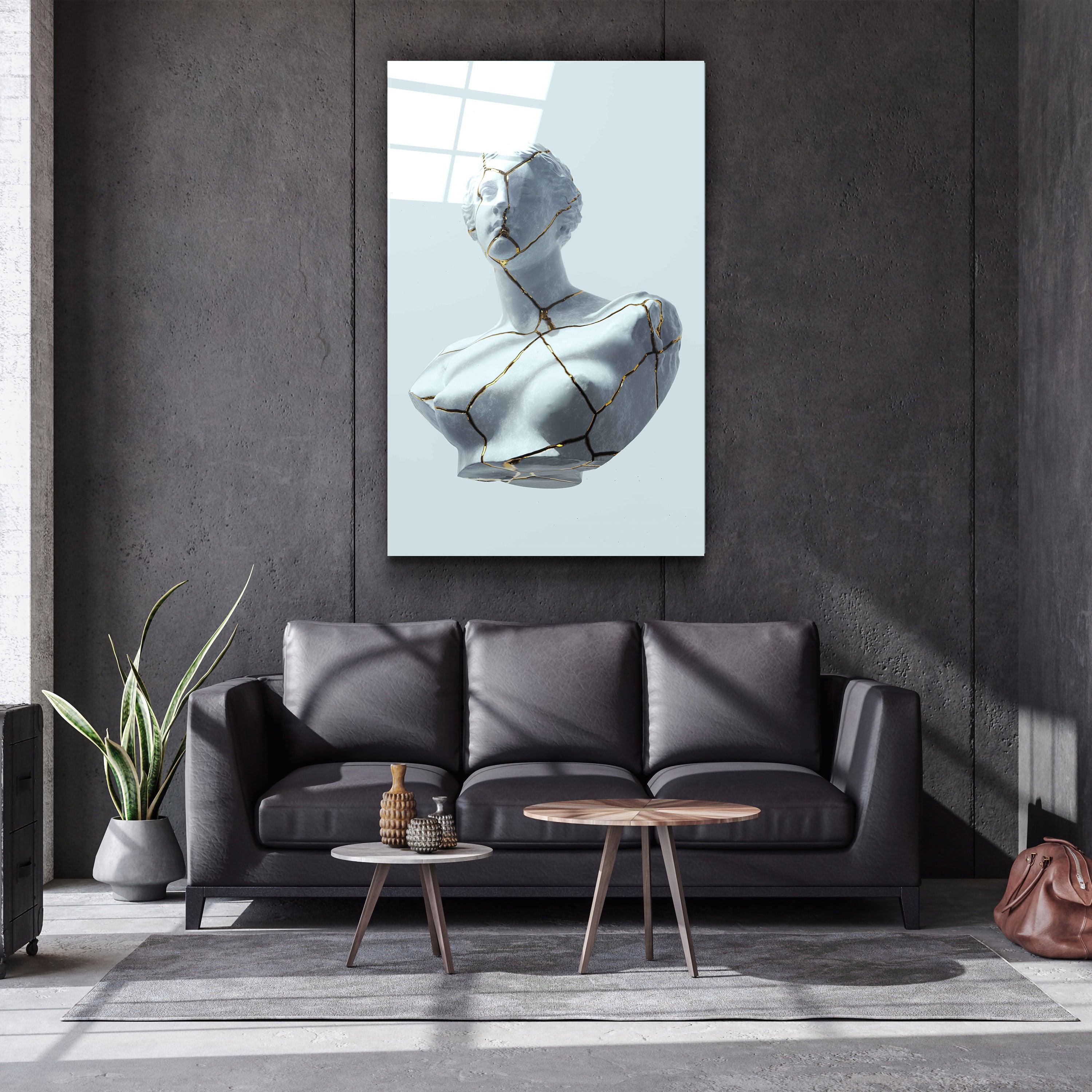 ・"Statue"・Designer's Collection Glass Wall Art - ArtDesigna Glass Printing Wall Art