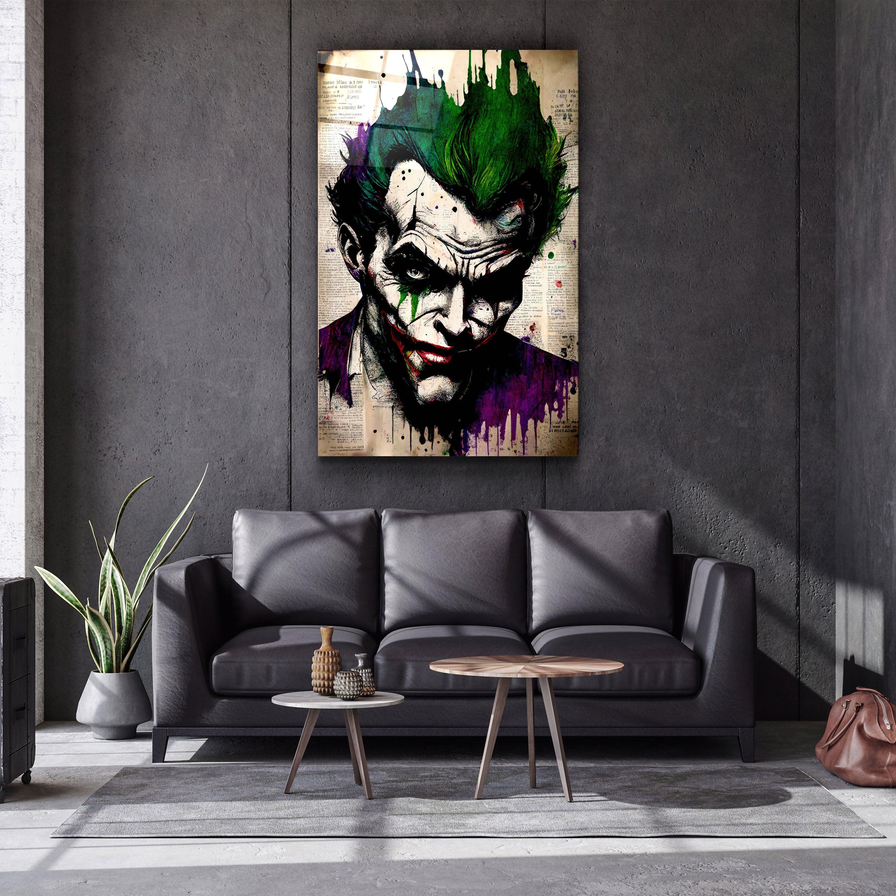 ・"Joker Redesigned"・Designer's Collection Glass Wall Art