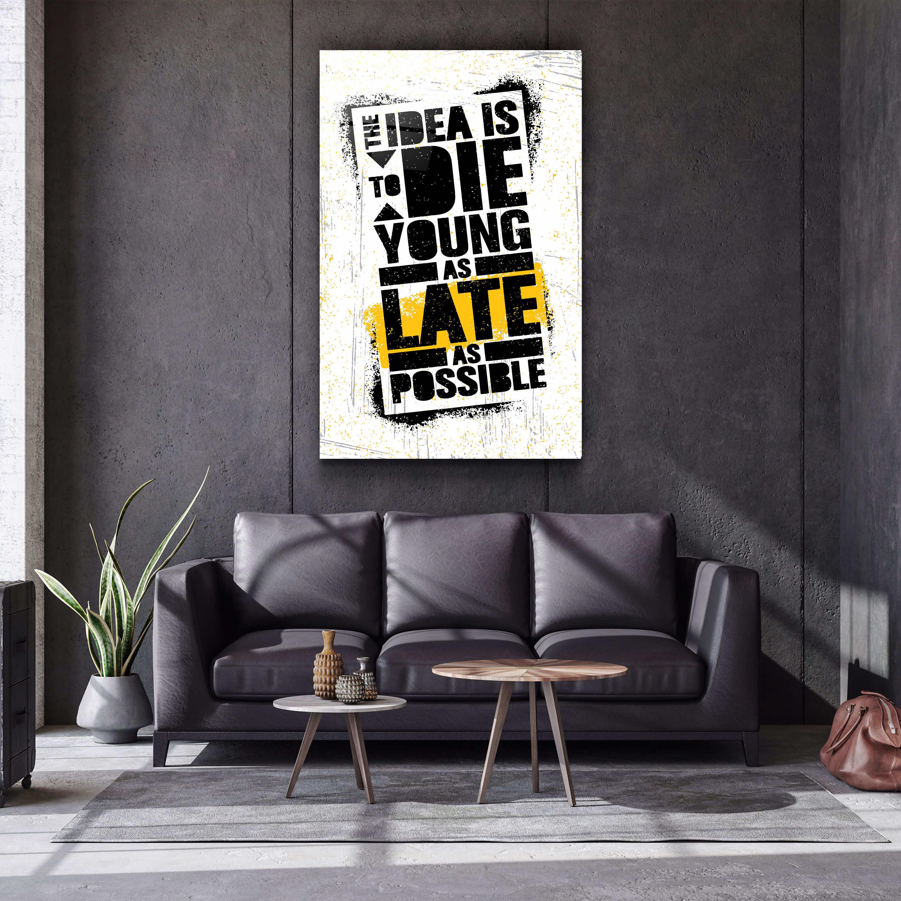 ・"The Idea"・Motivational Glass Wall Art