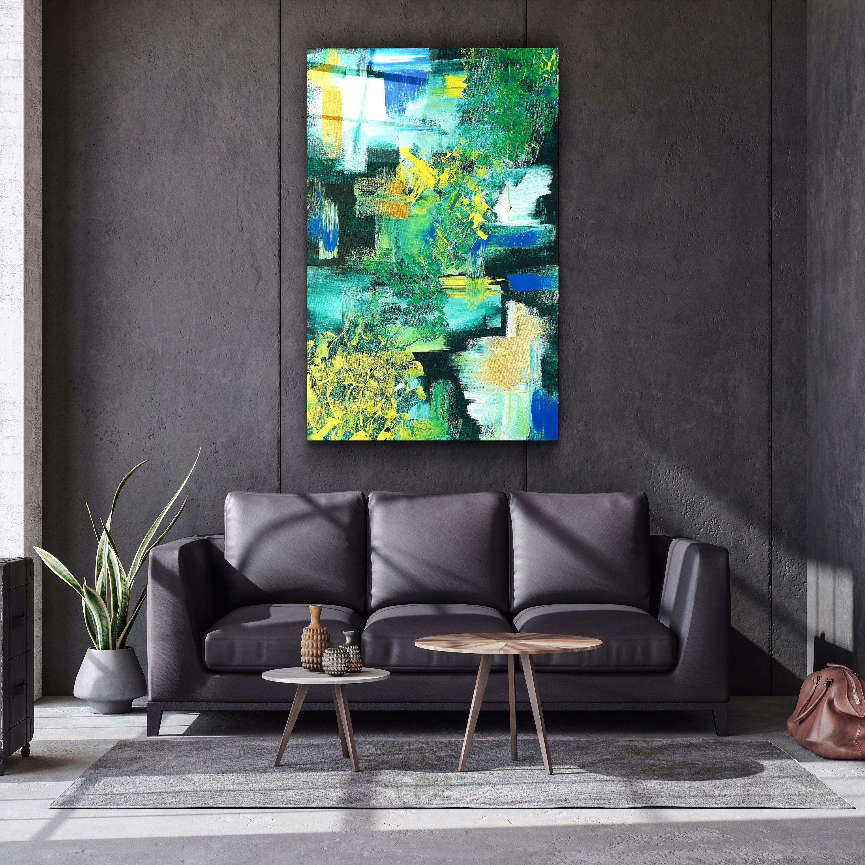 ・"Thoughts - Hand-drawn Image"・Glass Wall Art