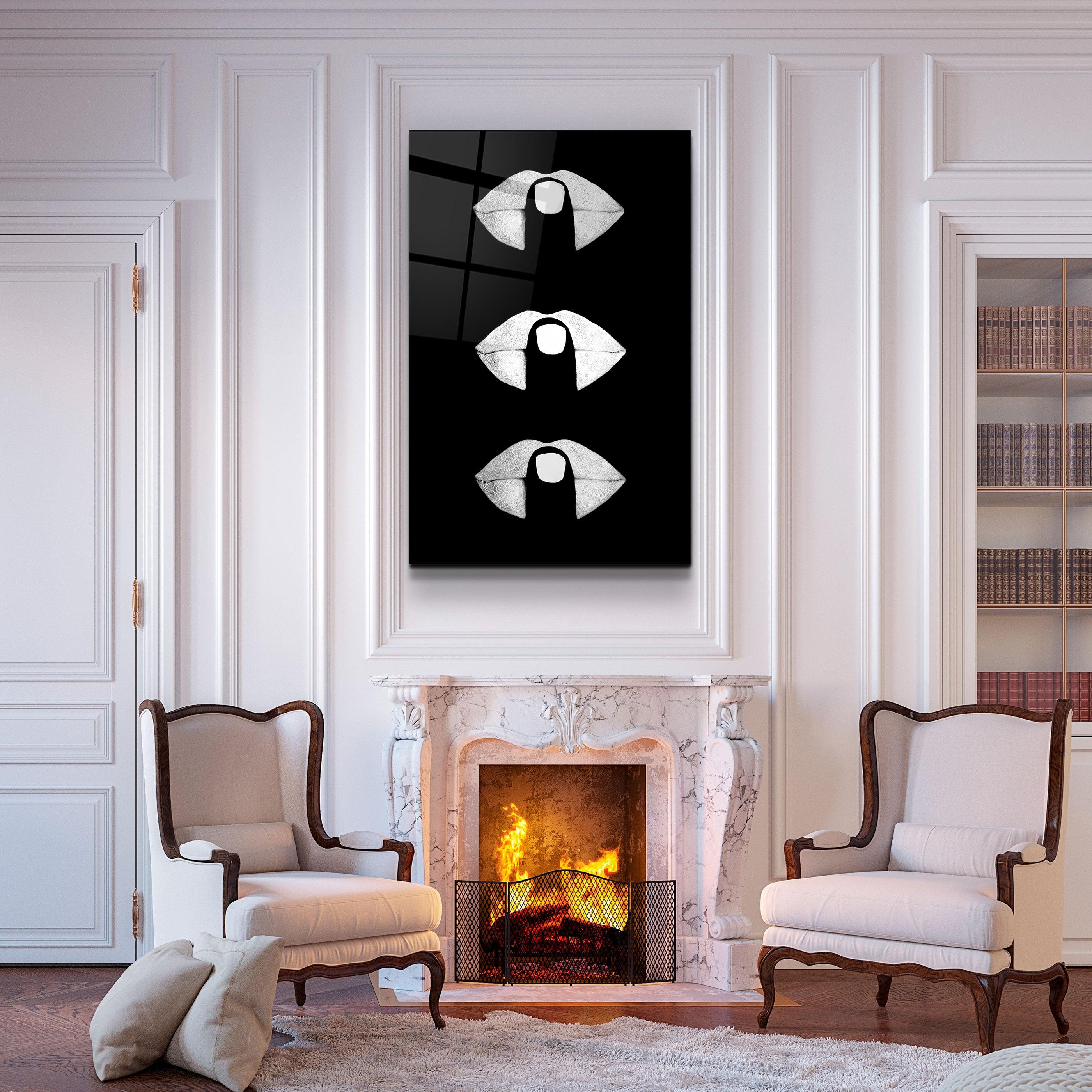 ・"Simply Shush"・Glass Wall Art - ArtDesigna Glass Printing Wall Art