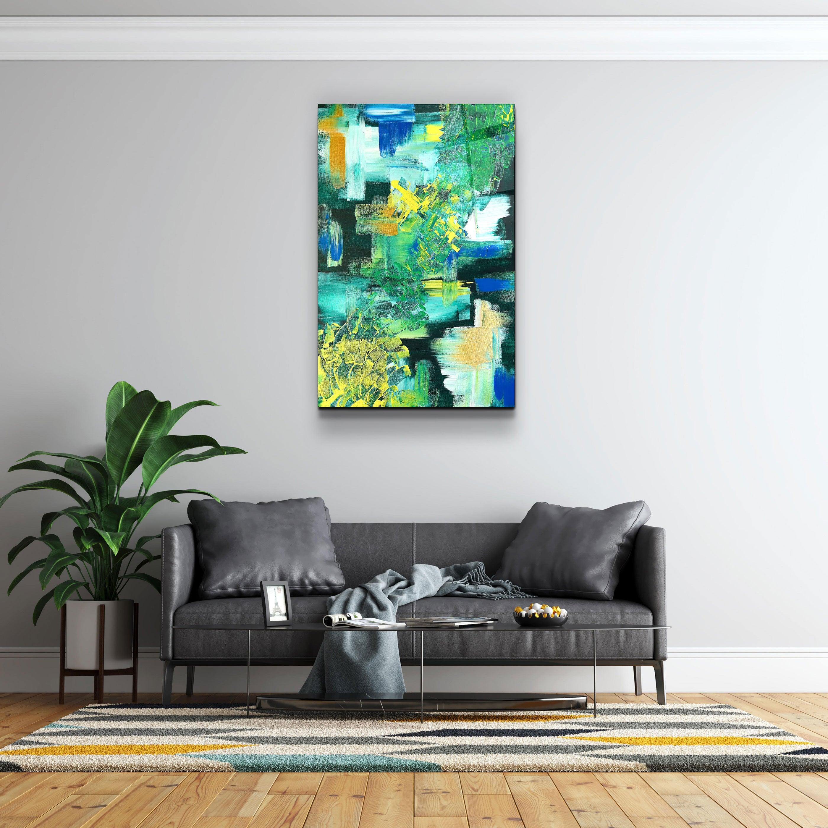 ・"Thoughts - Hand-drawn Image"・Glass Wall Art