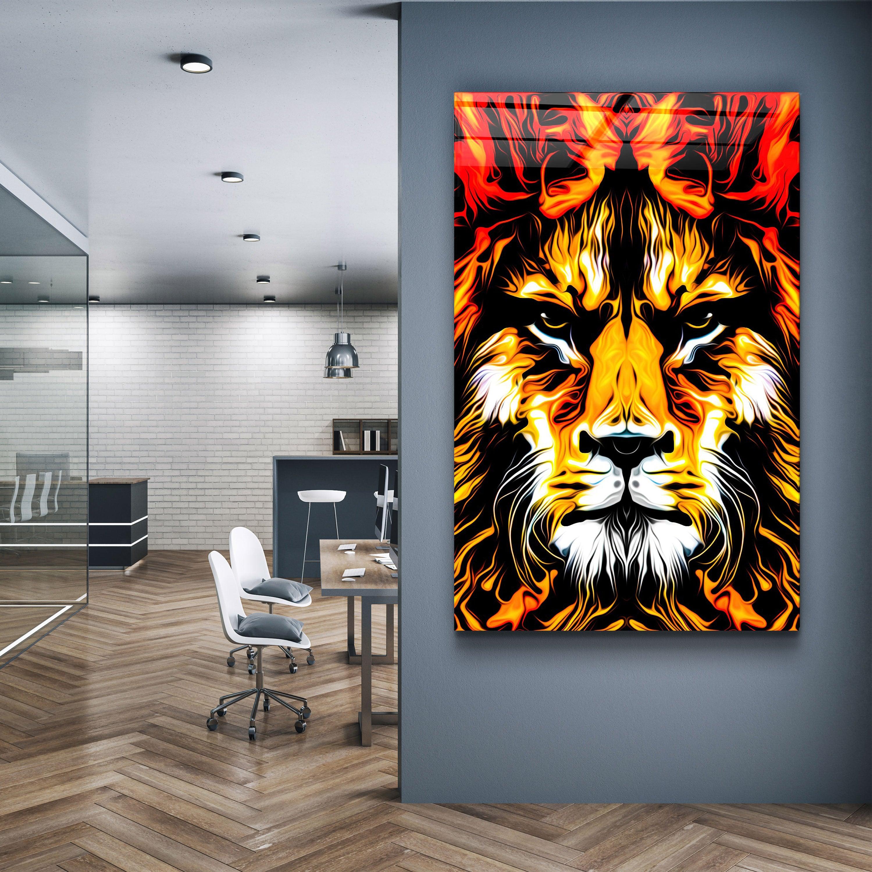 ・"The Big Cat"・Glass Wall Art