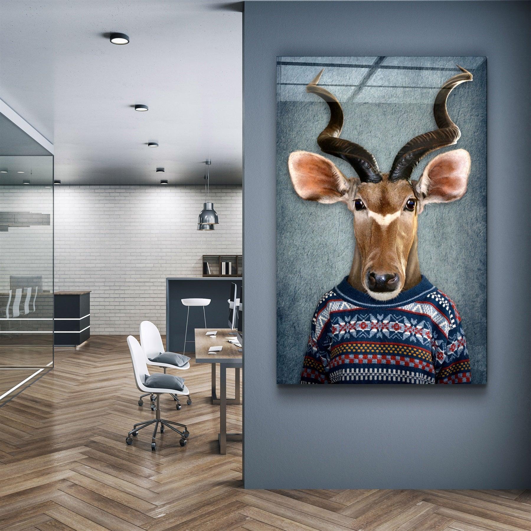 ・"Mr. Deera"・Glass Wall Art