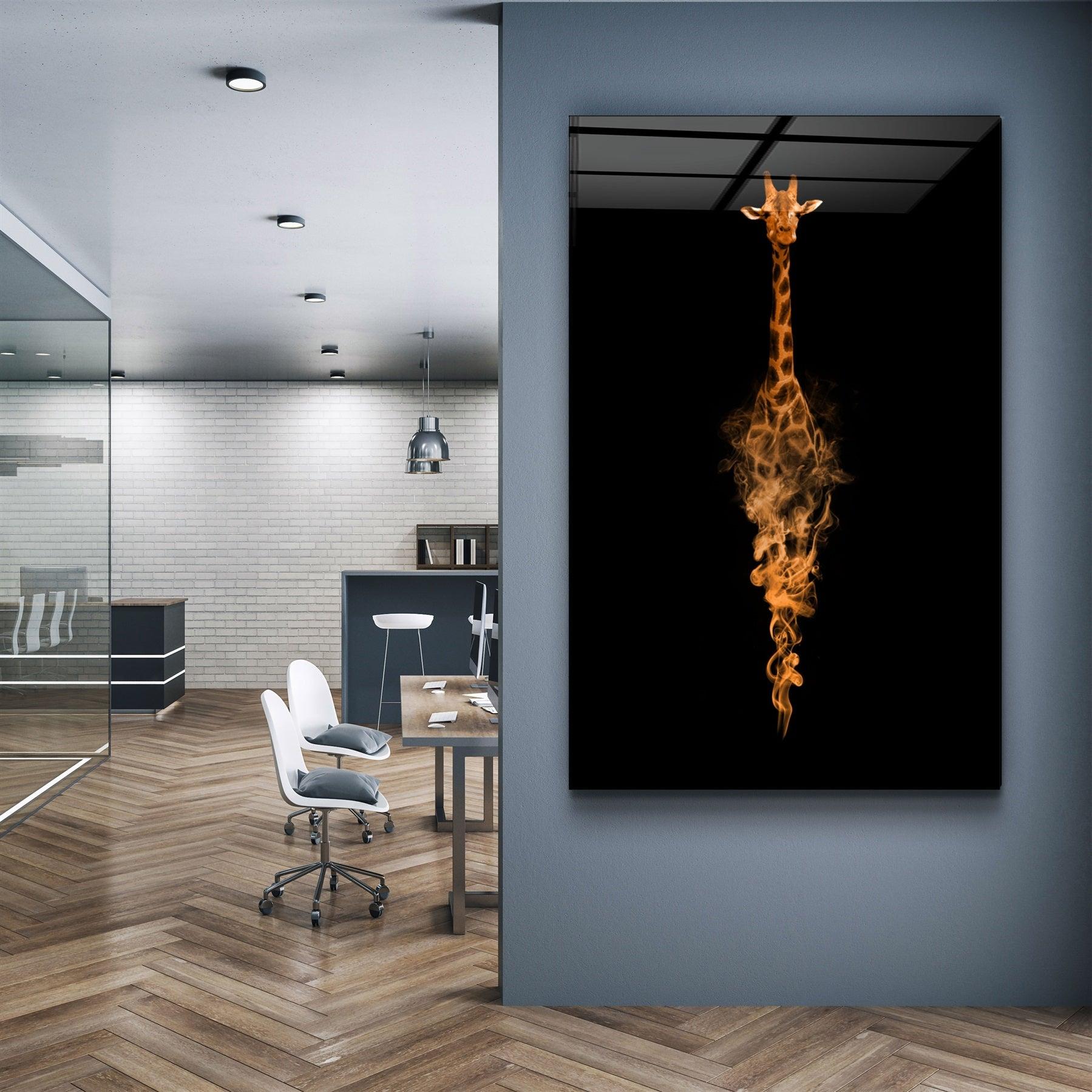 ・"Giraffo"・Glass Wall Art