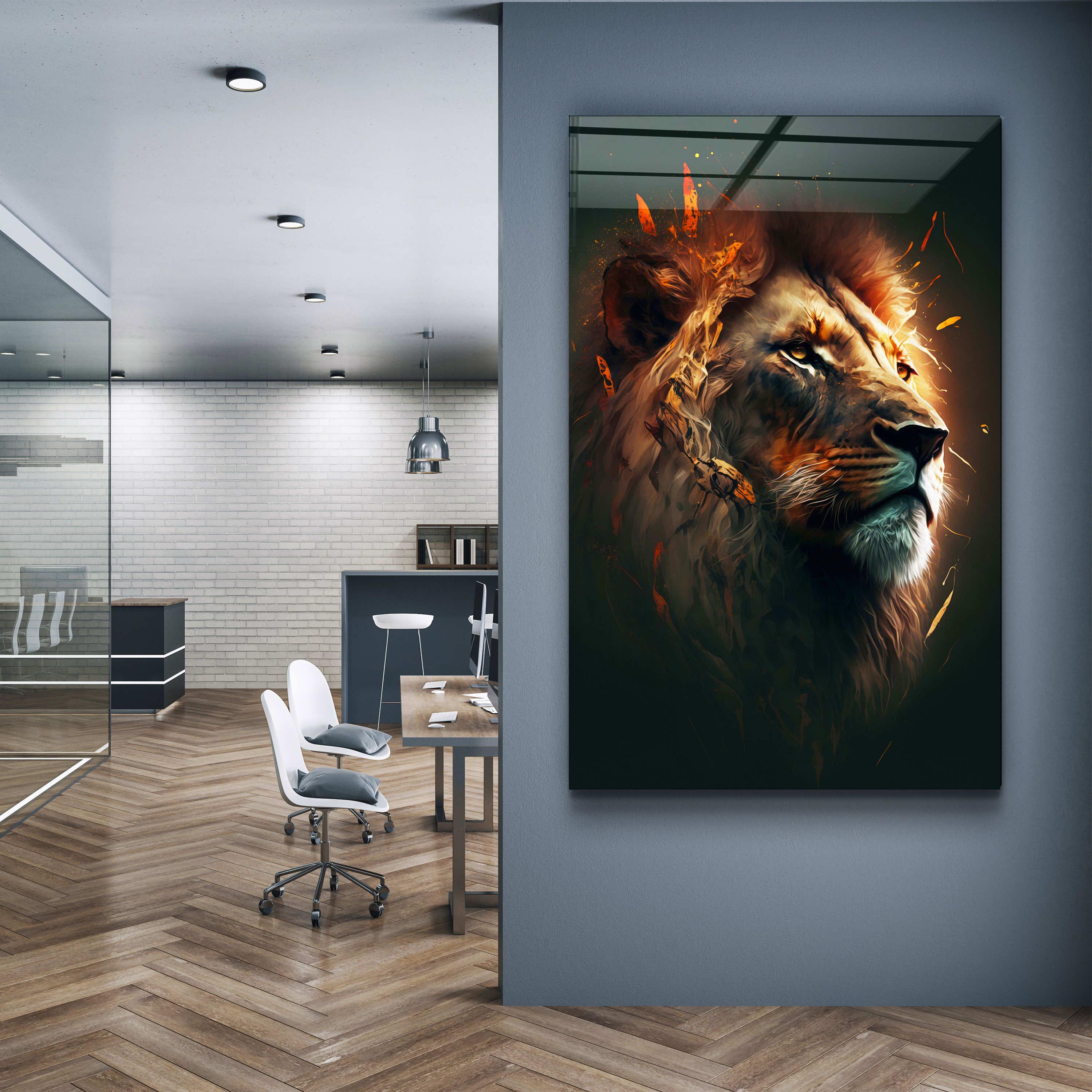 ・"Fire Lord"・Secret World Collection Glass Wall Art