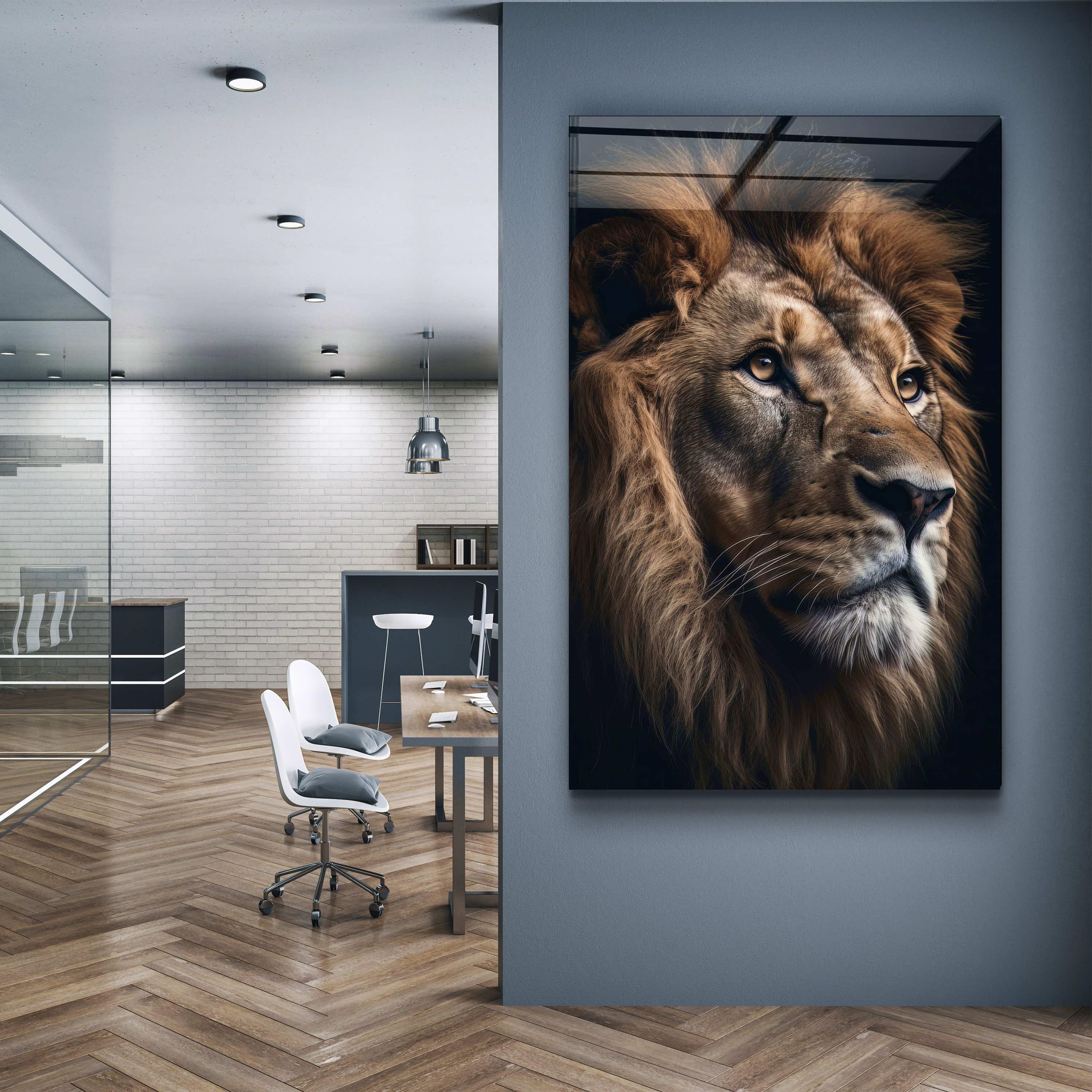 ・"The King"・Designers Collection Glass Wall Art