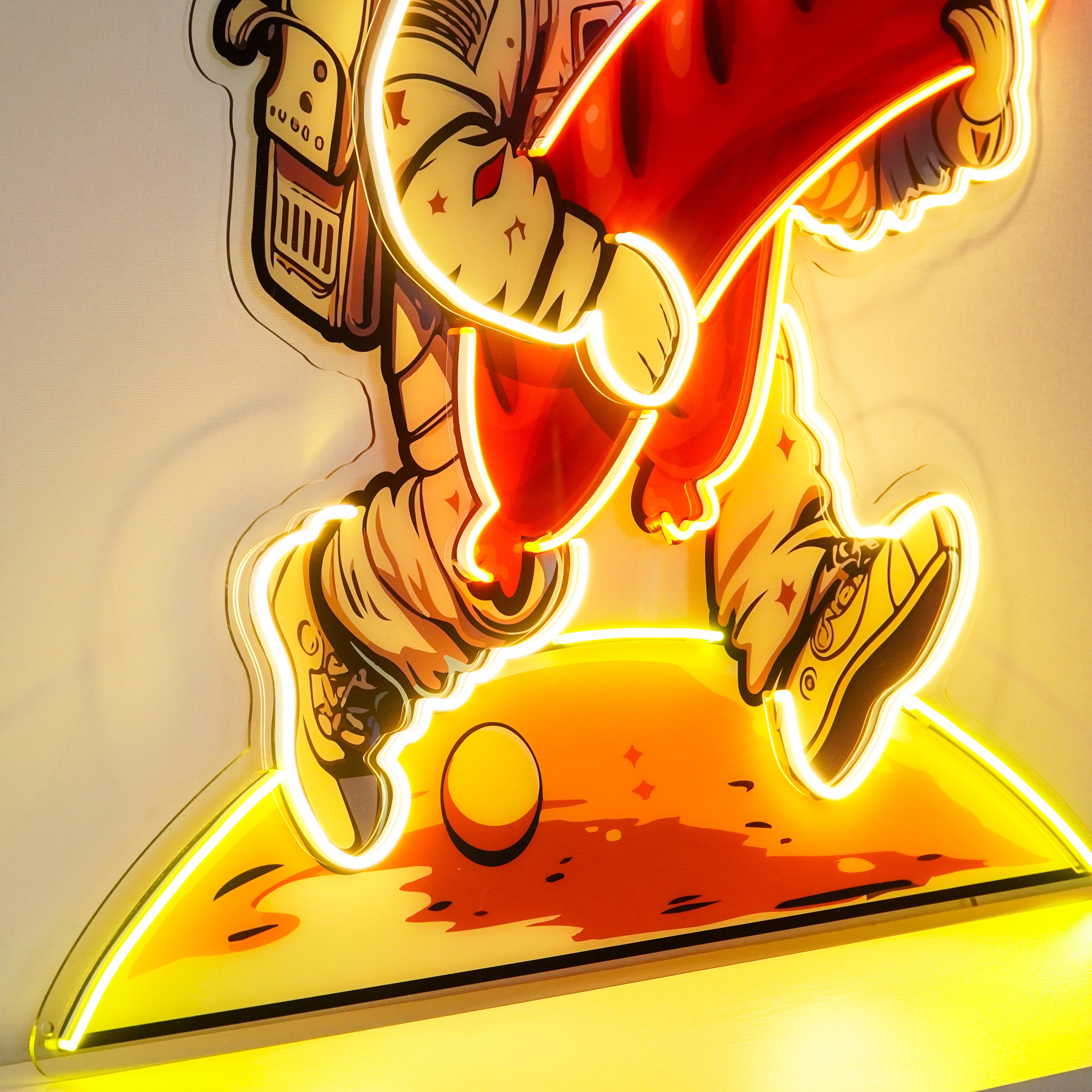 Astronaut and Sausage Led Neon Acrylic Artwork