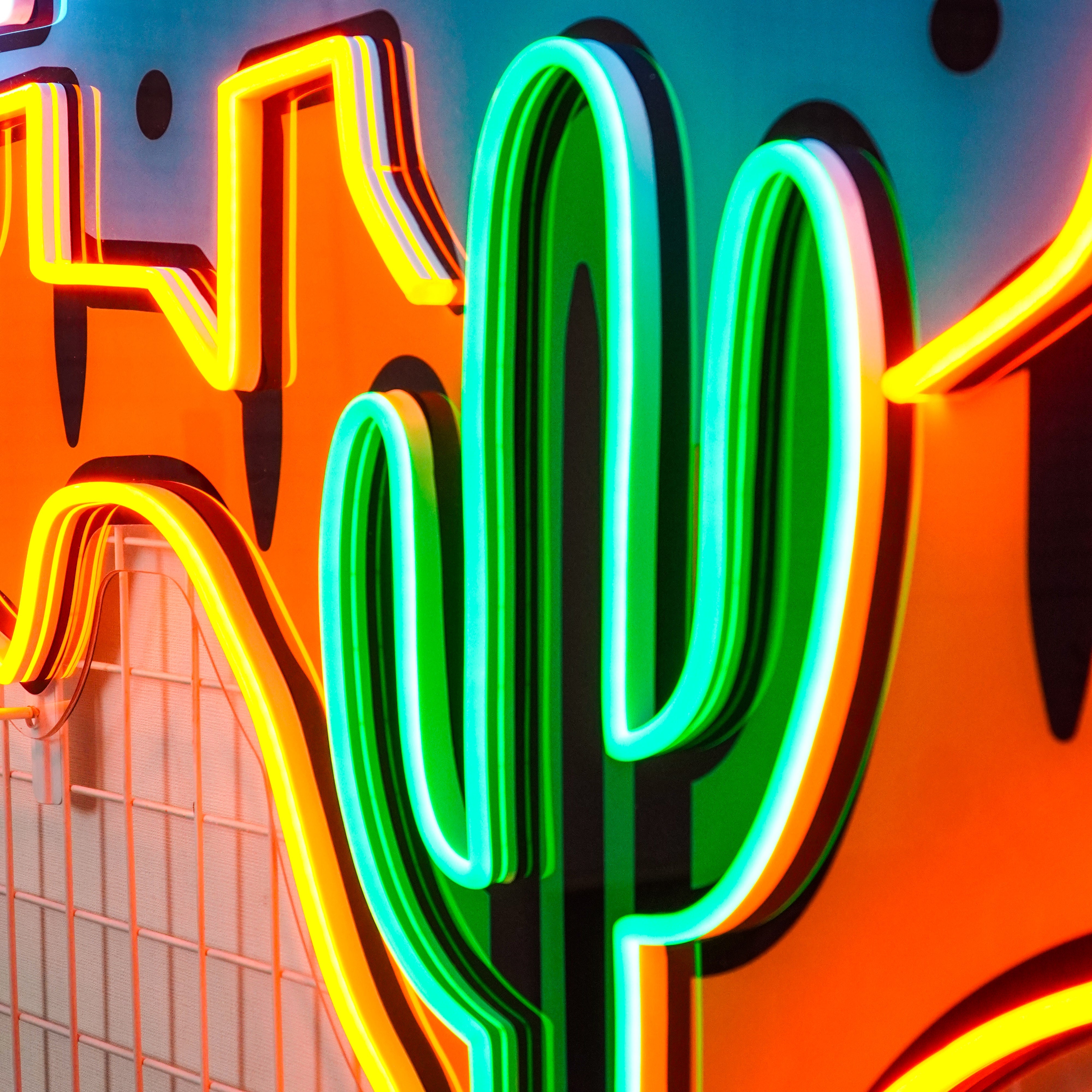 Texas Map LED Neon Sign Light Pop Art