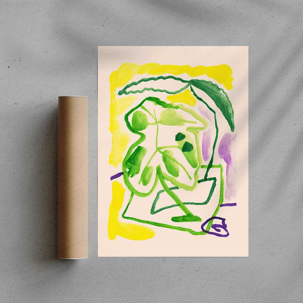 Imagined Flora in Green