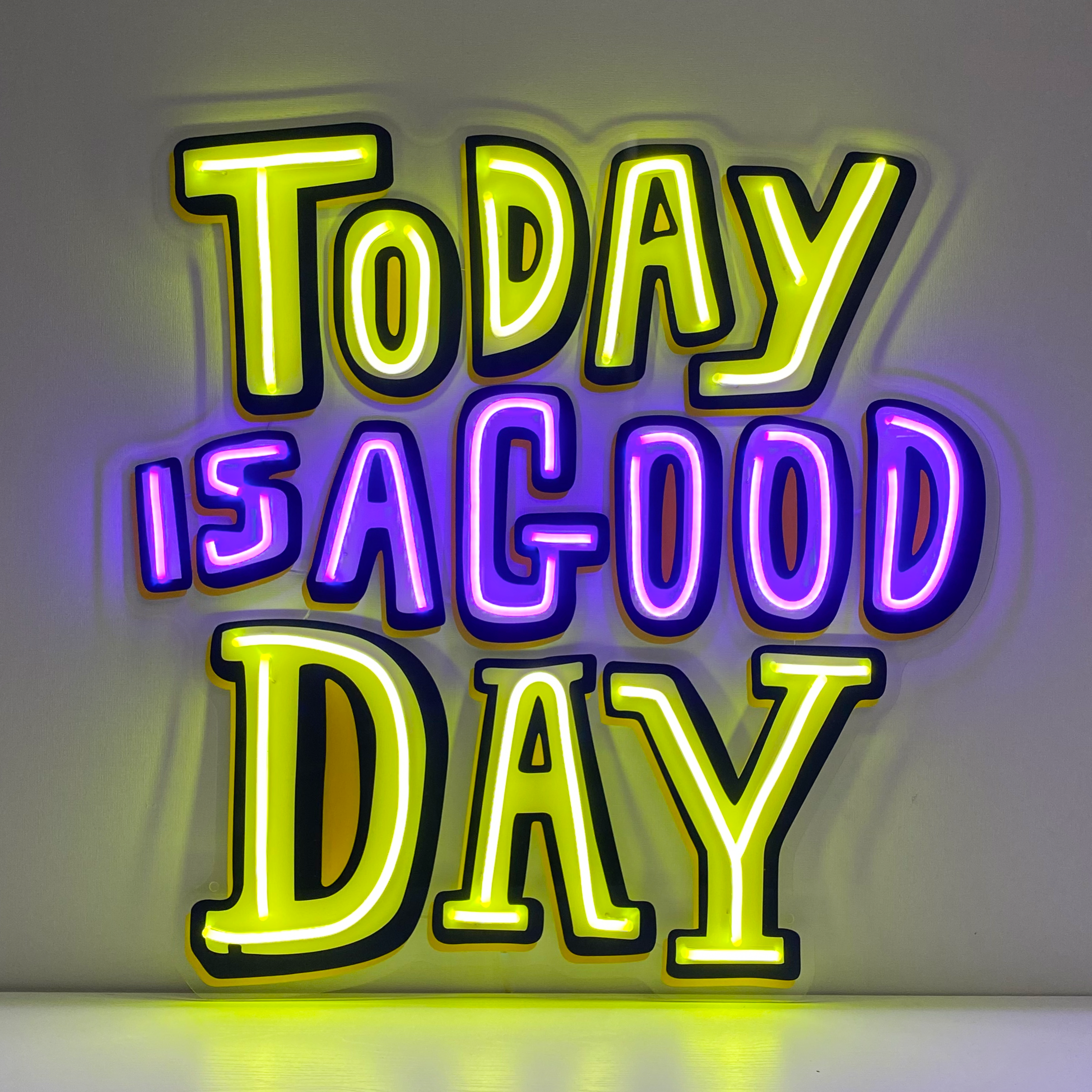 Today Is A Good Day Led Neon Acrylic Artwork