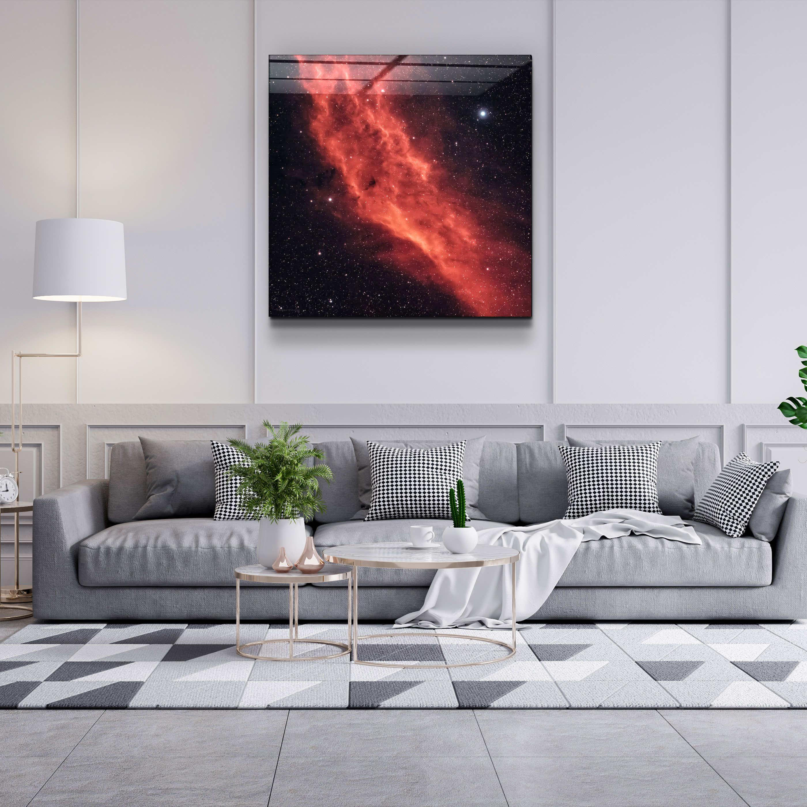 ."Deep Galaxy". Designer's Collection Glass Wall Art